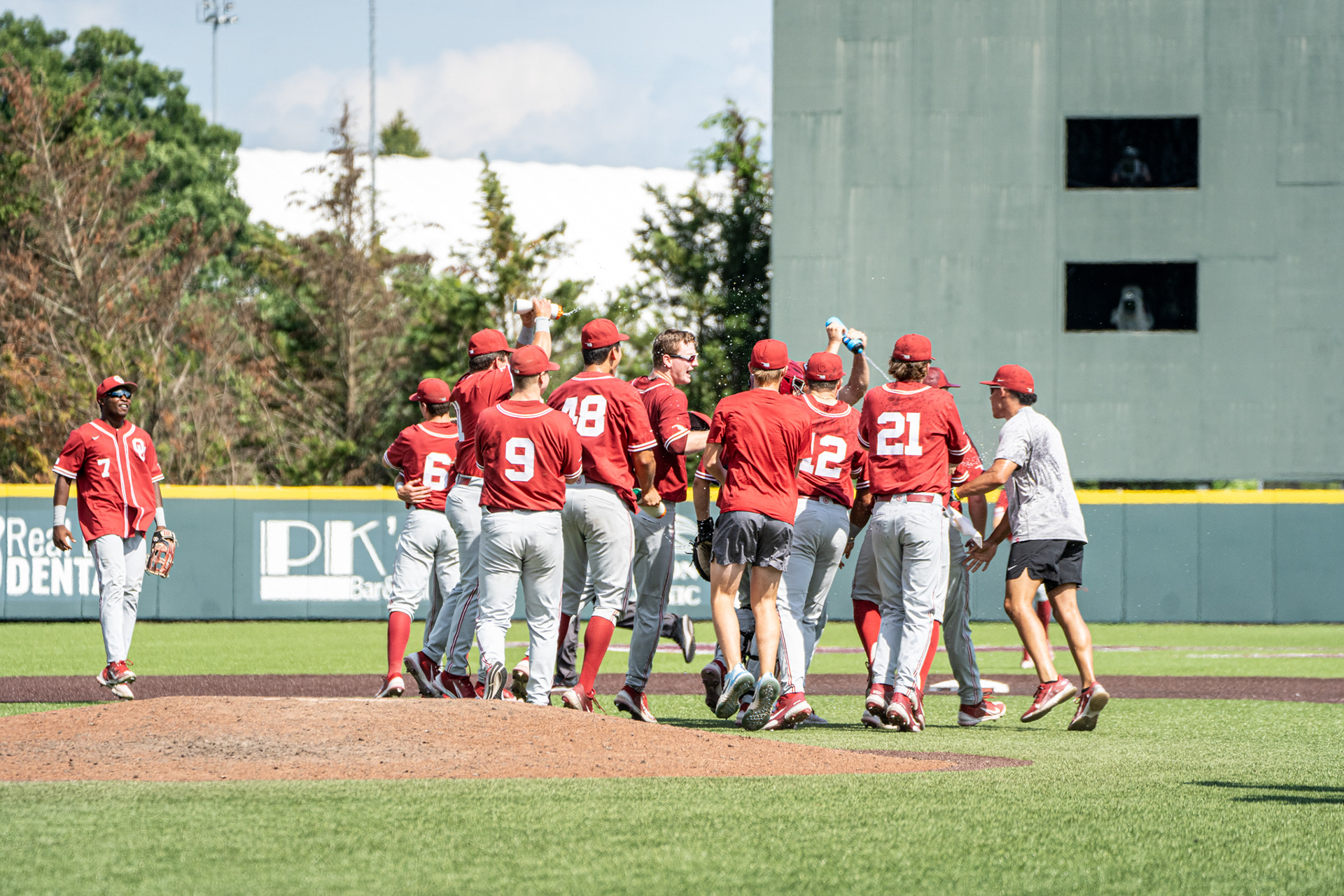 POST-GAME VS VIRGINIA TECH CELEBRATION (GAME 3)
