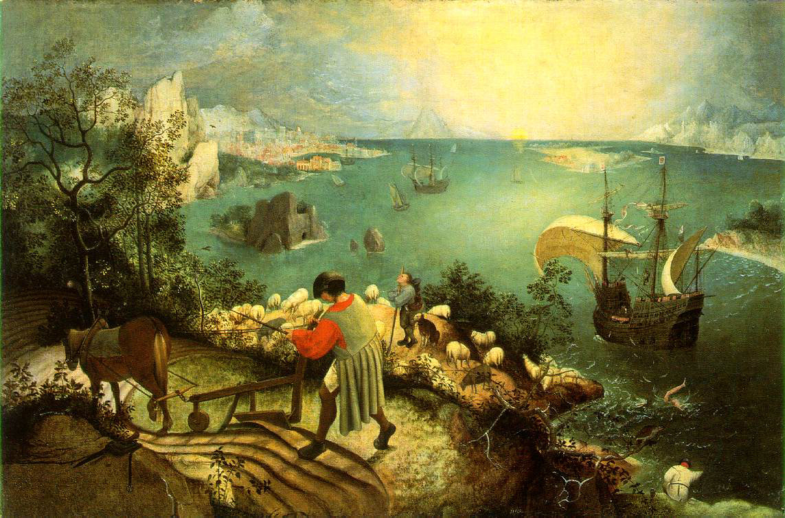 Landscape with the Fall of Icarus By Pieter Bruegel the Elder - 1. Web Gallery of Art2. The Bridgeman Art Library, Object 3675, Public Domain, https://commons.wikimedia.org/w/index.php?curid=11974918