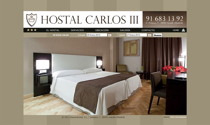 Web Hostal Carlos III