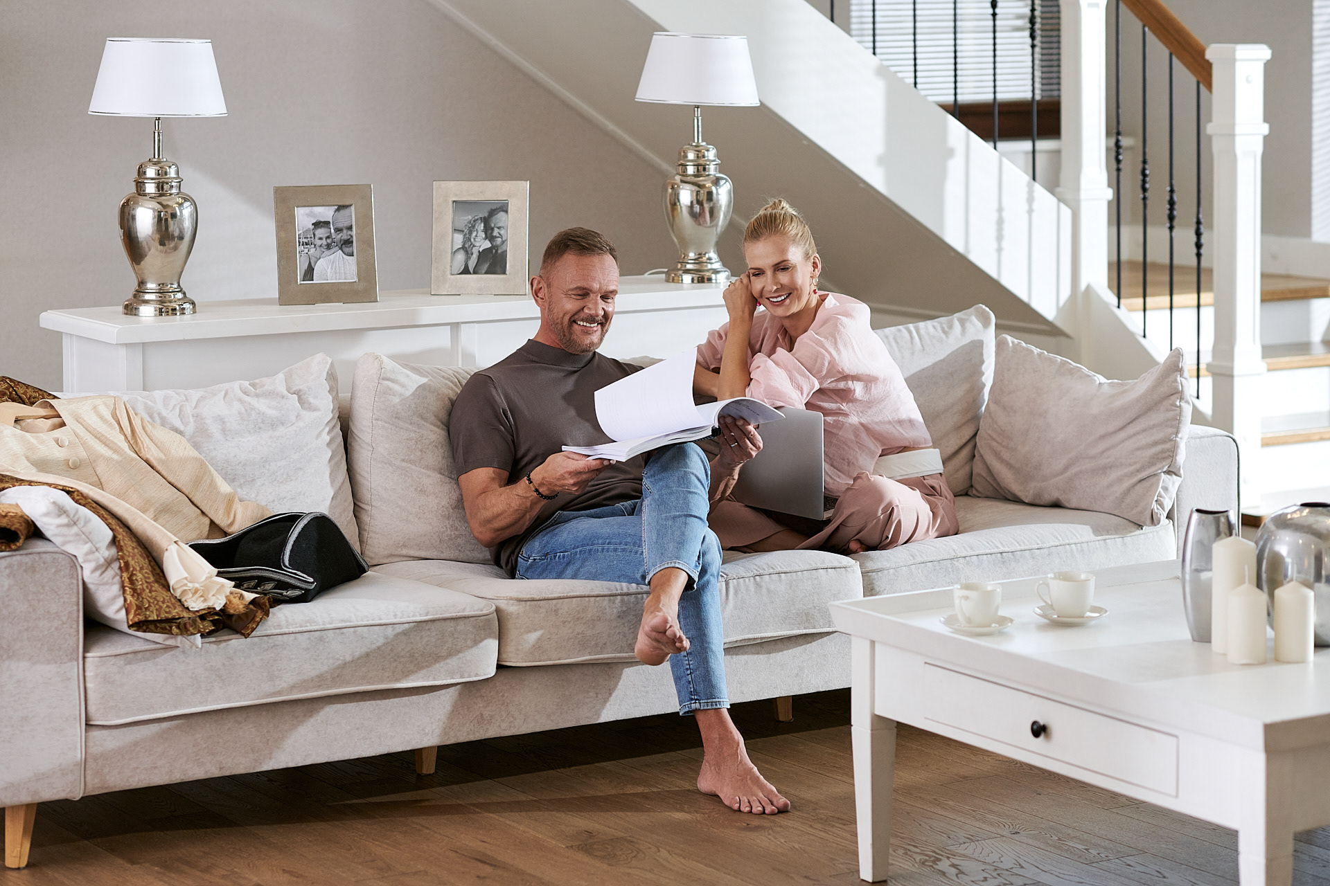 Cezary Pazura fot. Piotr Ratuszyński reklama Jawor-Parkiet