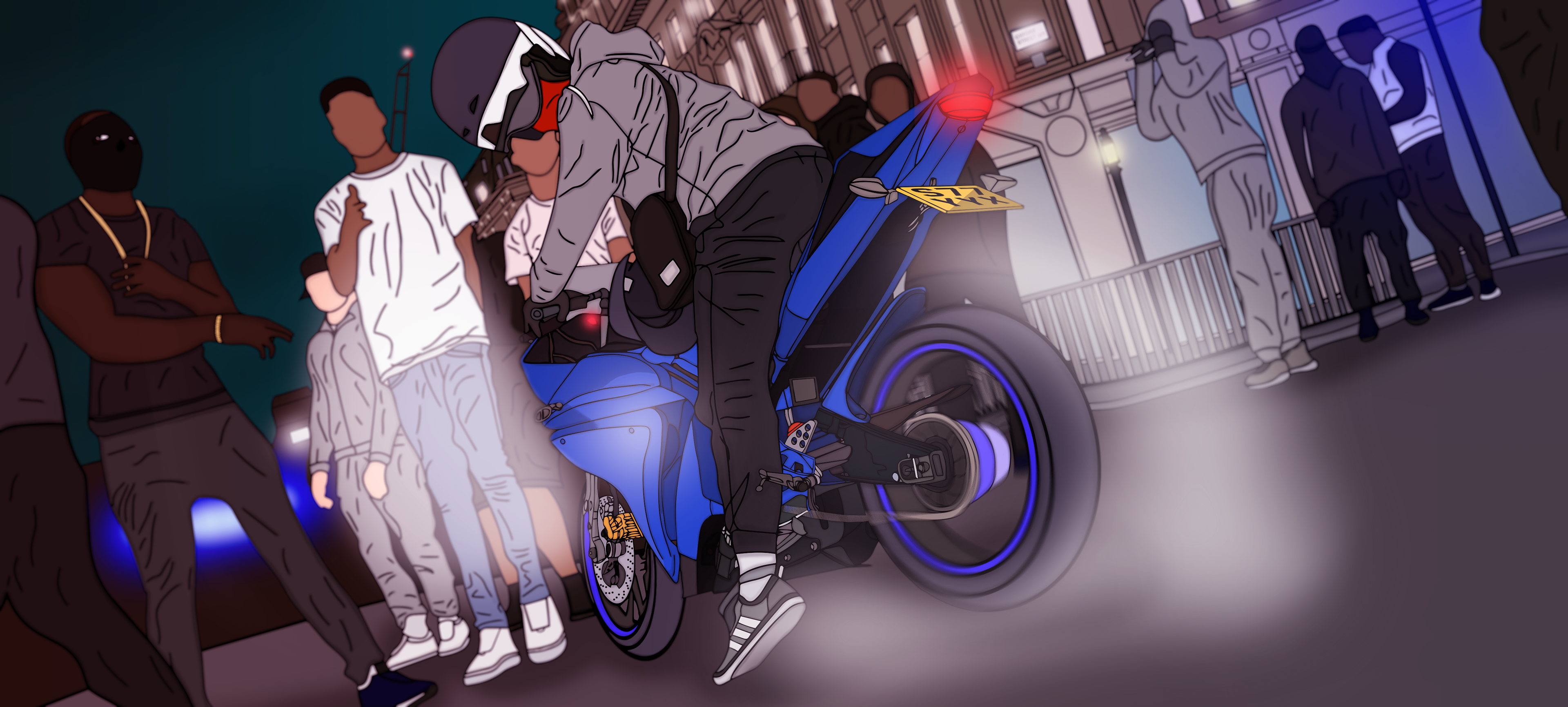 'Lock Off' captures UK rap and drill with a gritty music video set against Piccadilly Circus's iconic backdrop.