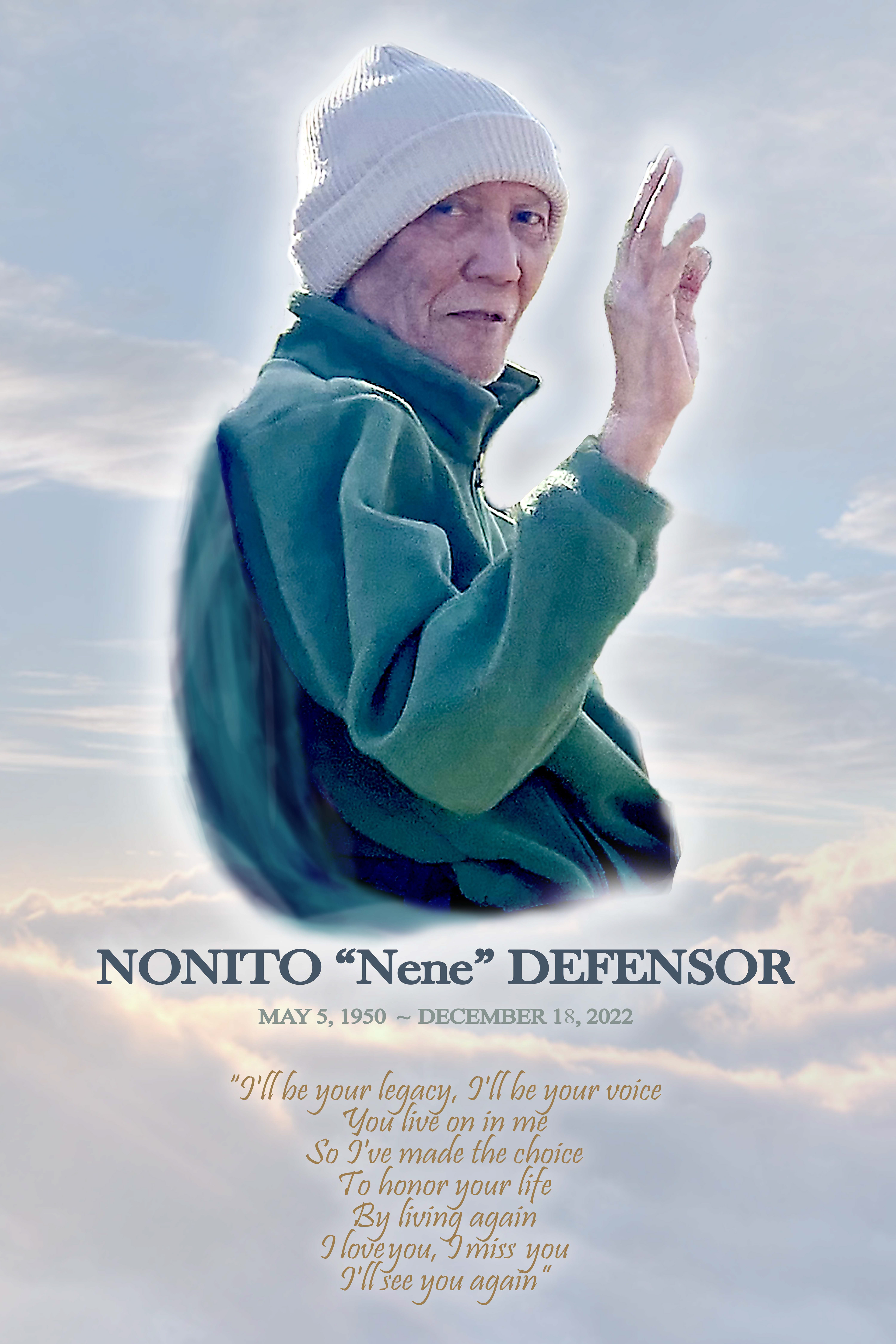 Tatay Nene Defensor's Memorial Tribute - 20"x30" Poster