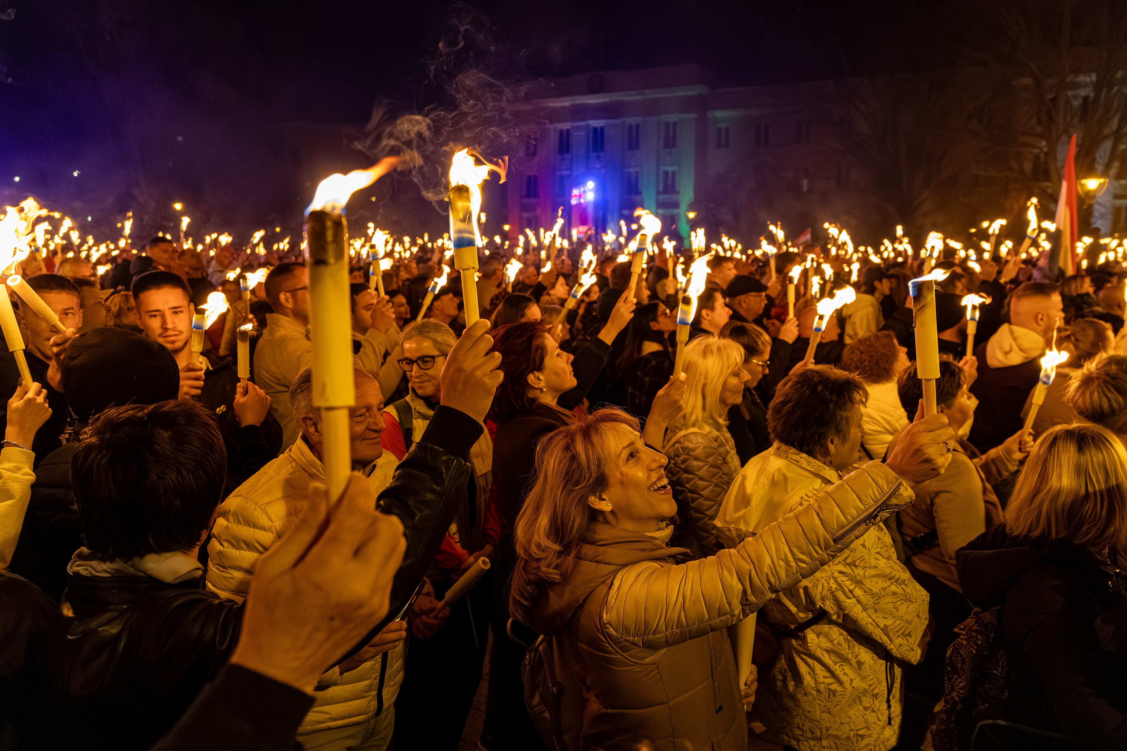 Election rally of the Tisza party in Nagykanizsa.