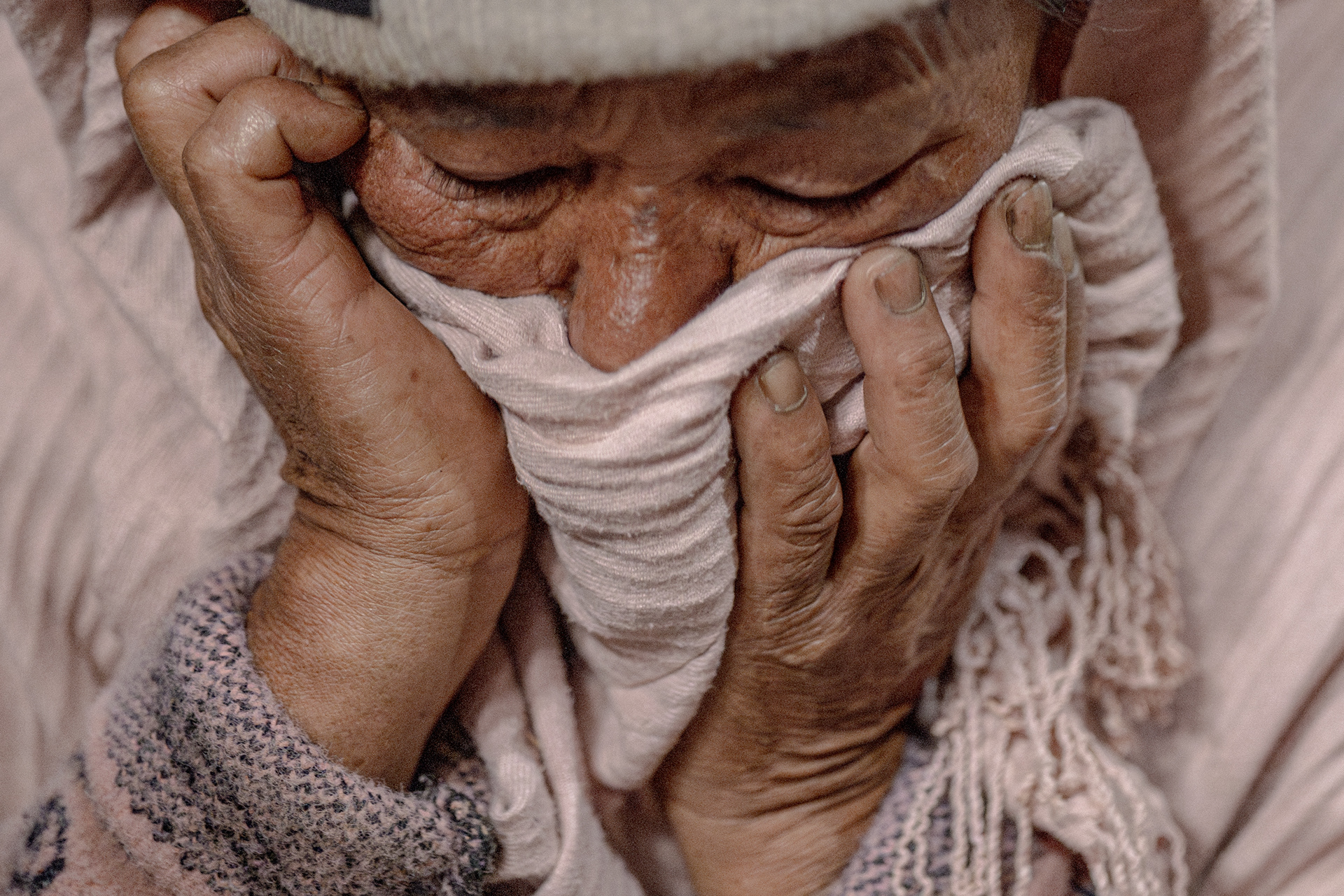 Naramaya Sunuwar, mother of Binod, who was killed while fighting in Ukraine after being recruited to the Russian army.
