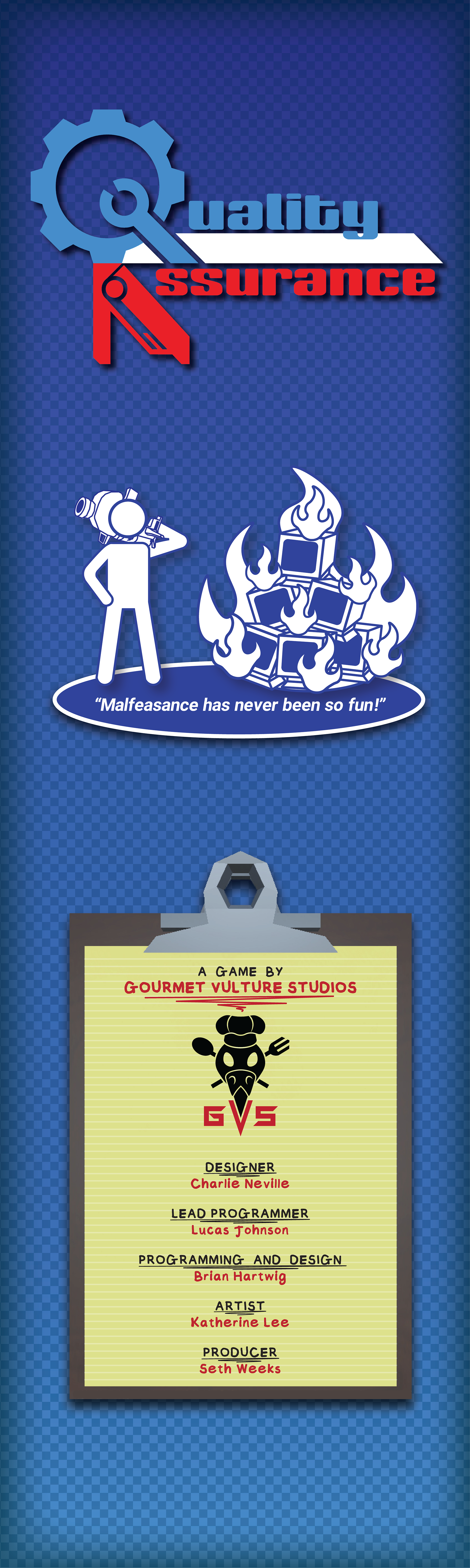 Pop-Up Banner Design for the game Quality Assurance.