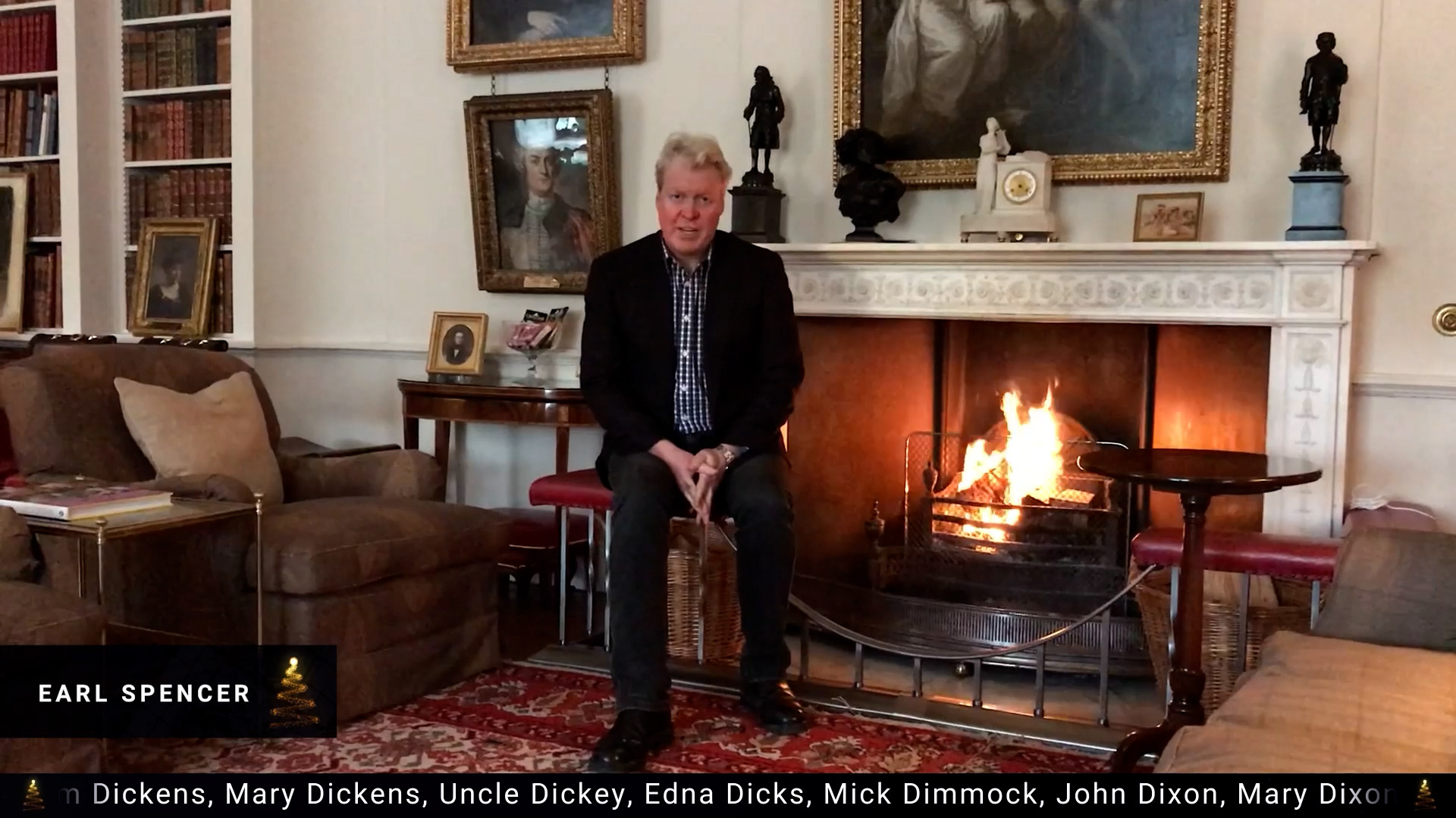 Earl Spencer was amongst those who contributed to Cynthia Spencer's Tree of Love Services