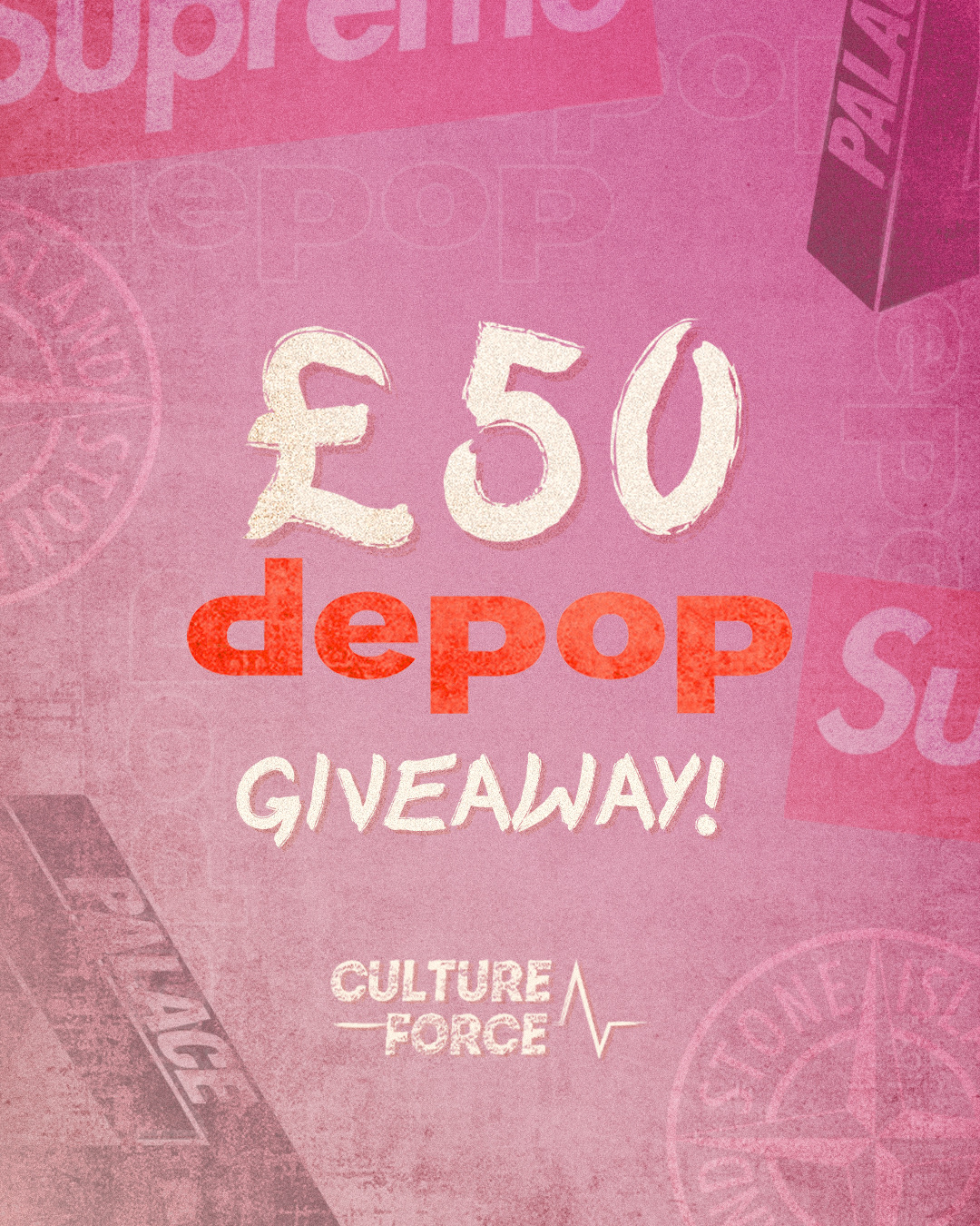 Culture Force 350 Depop Voucher Giveaway