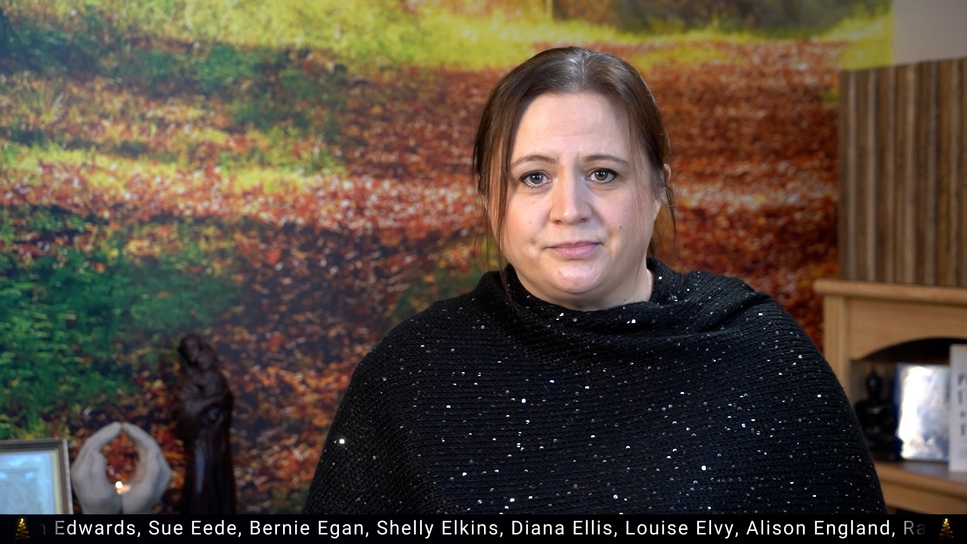 Sandie White read a poem for Cynthia Spencer's Tree of Love Service
