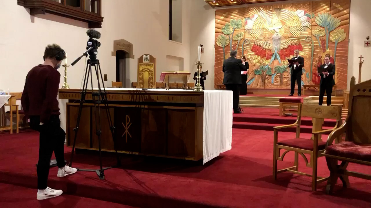 Filming the Quartet at Northampton Cathedral