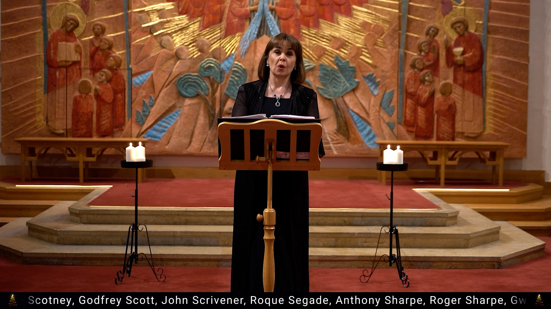 Soprano Alison Roddy performed a solo for Cynthia Spencer Hospice's Tree of Love Service
