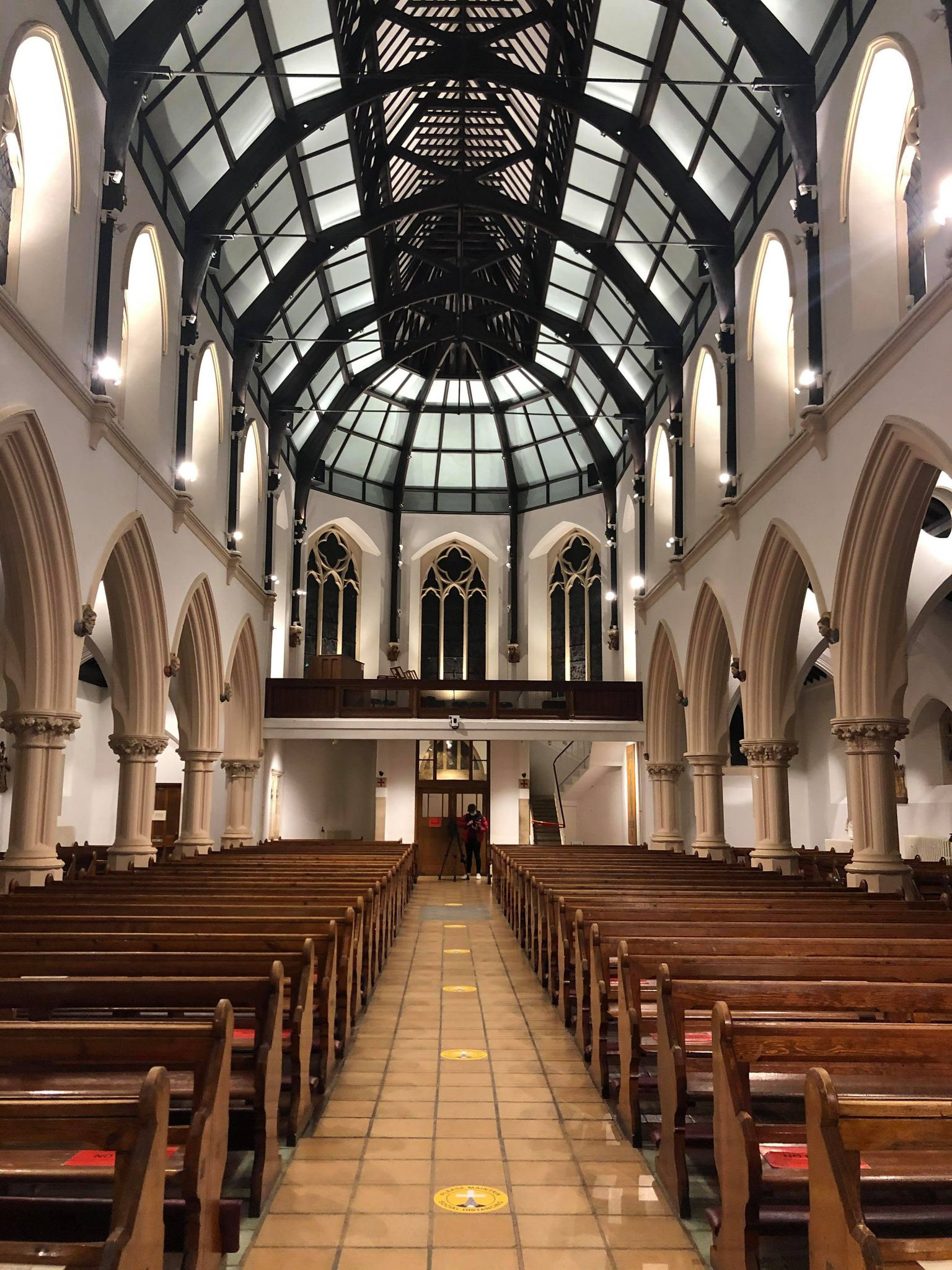 Filming at Northampton Cathedral