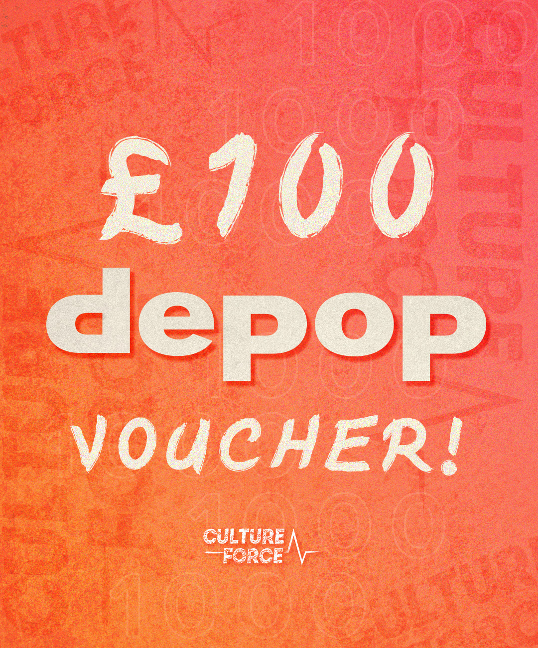 Culture Force £100 Depop Voucher