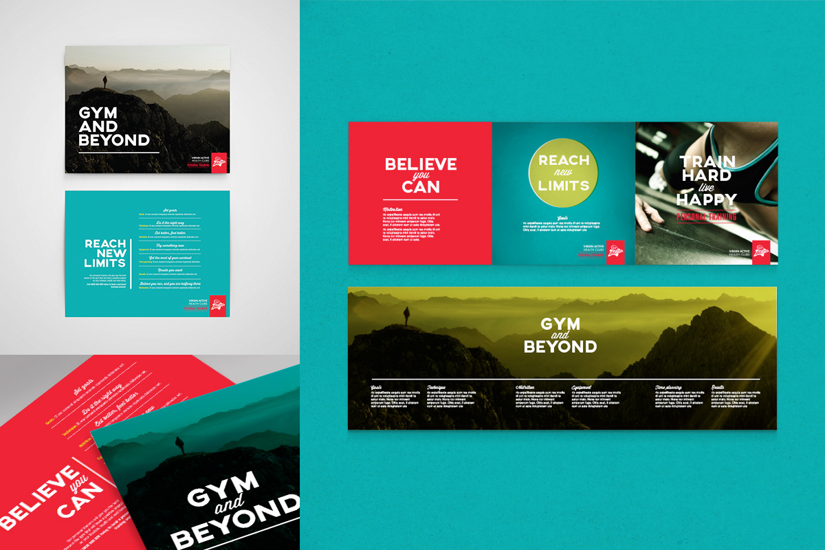 Virgin Active personal training brand design