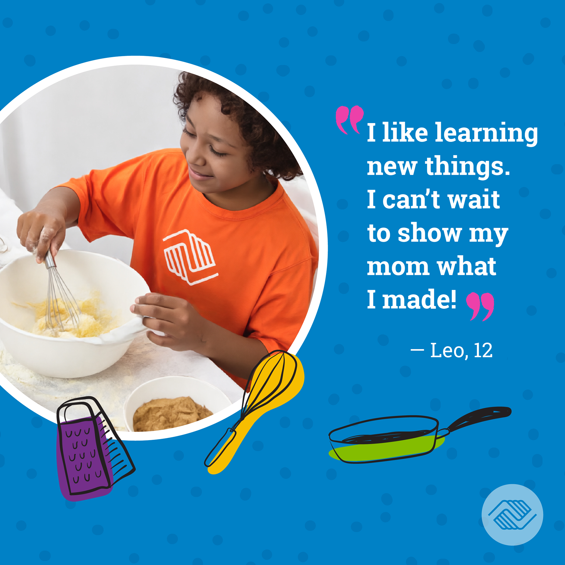 Used a quote to bring in the human element. Chose graphic style I felt went with existing branding and could be used across many channels.