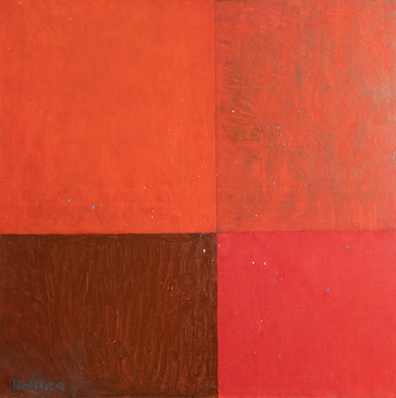 "Red Square", oil on canvas, 2016, 100x100 cm