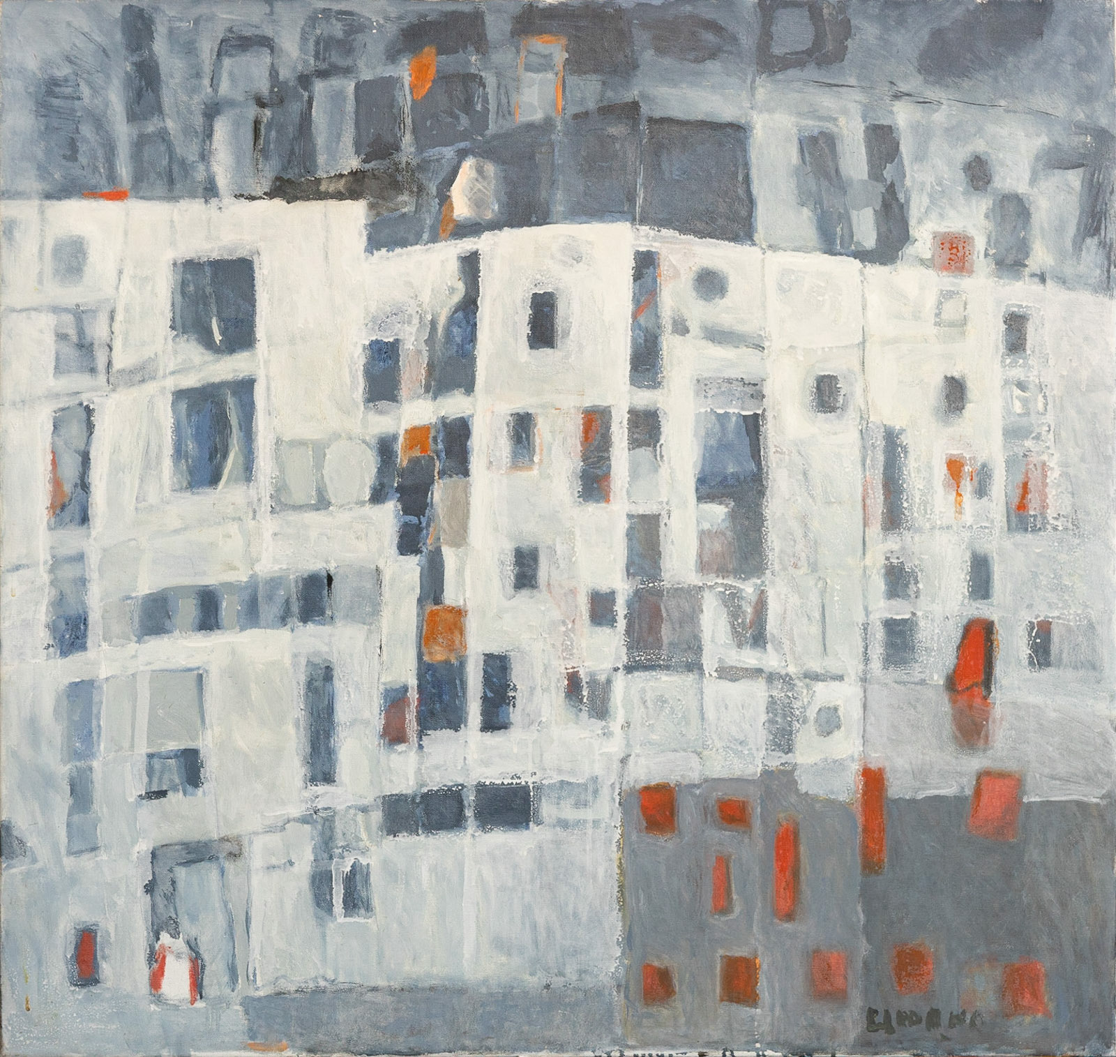 "City", acrylic on canvas, 2003, 90x97 cm