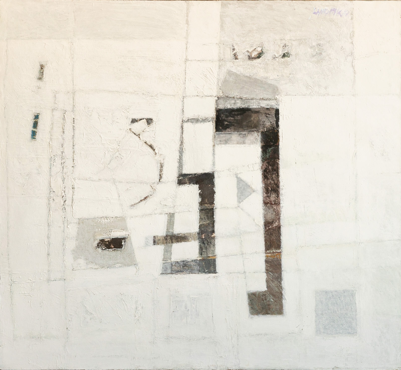 "Untitled (White)", acrylic on canvas, 2000, 115x125 cm