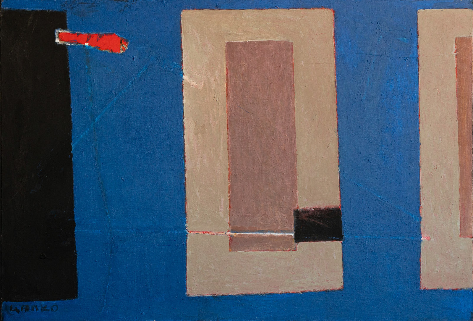 "Untitled", acrylic on canvas, 2006-2016, 90x130 cm