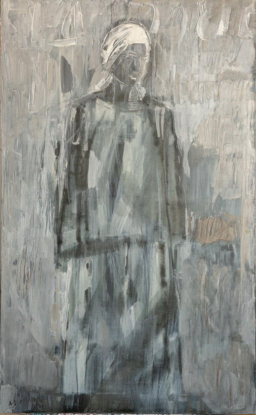 "Slow Wakeup", tempera on canvas, 1994, 130x81 cm
