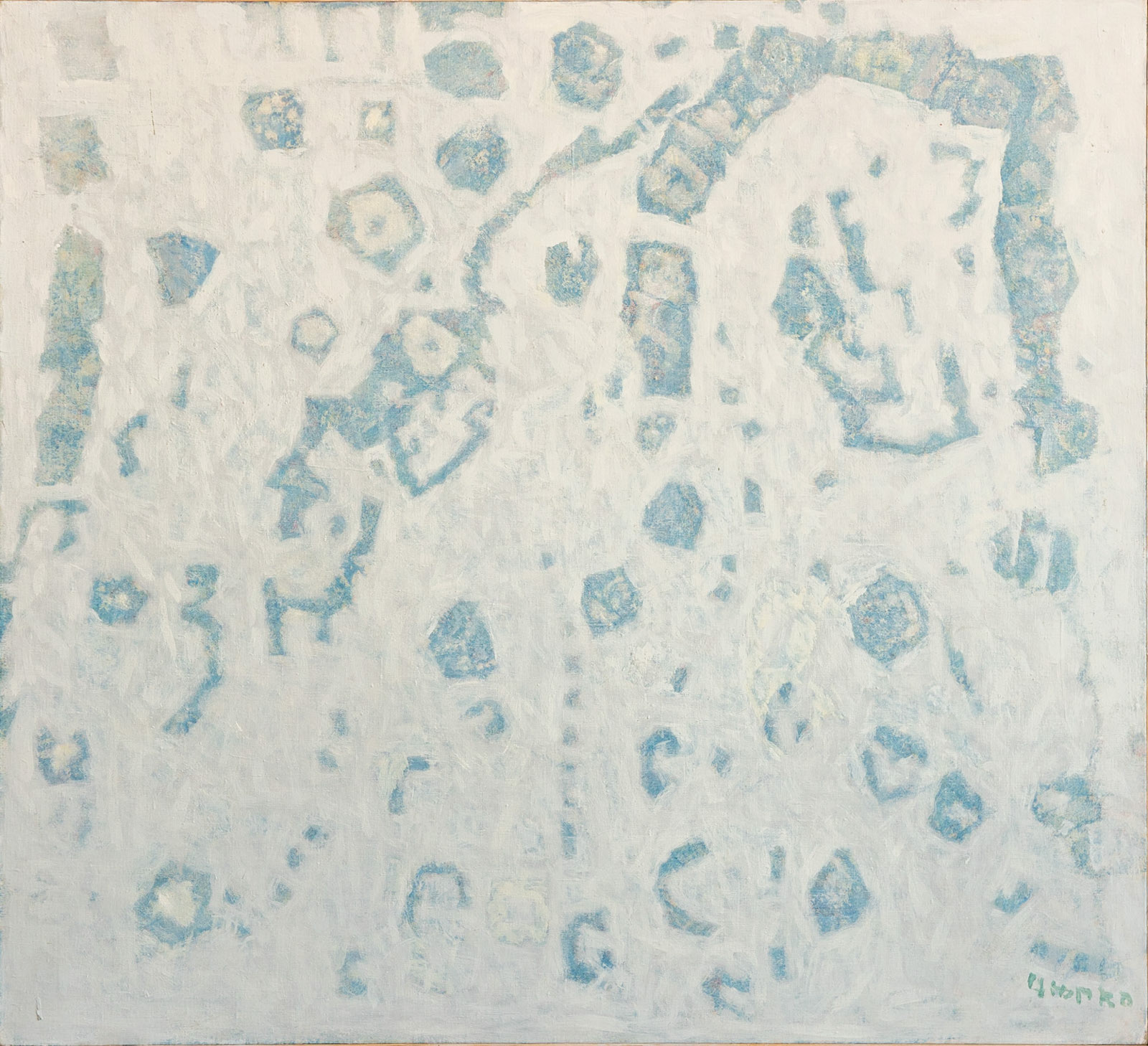 "Untitled", acrylic on canvas, 2017, 100x110 cm