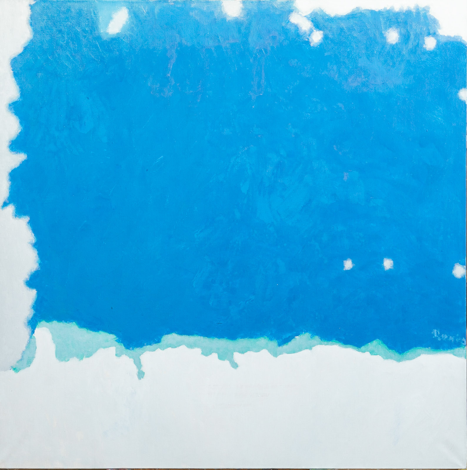 "Untitled", mixed media on canvas, 2022, 130x130 cm