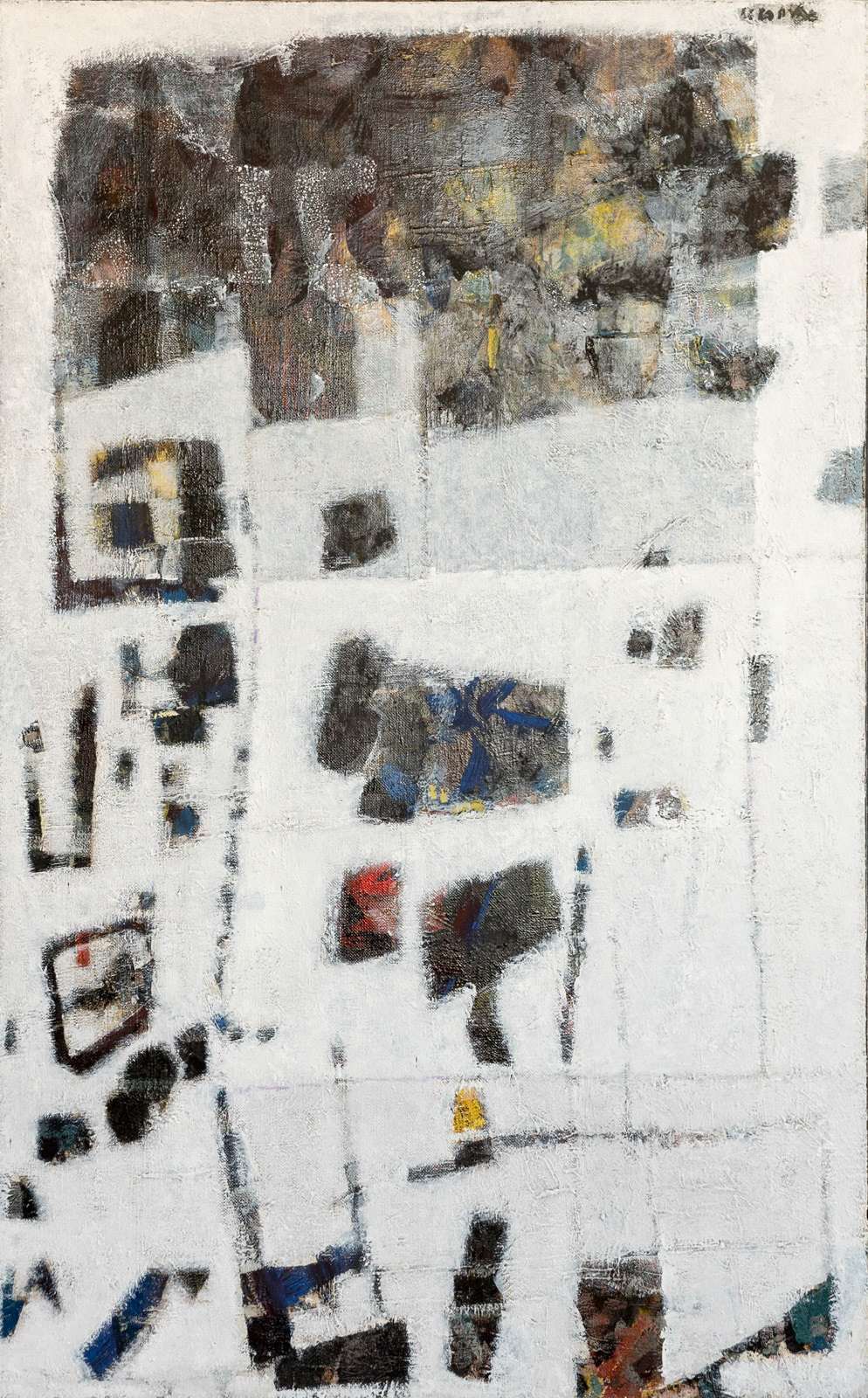 "Before the Storm", mixed media on canvas, 1999, 141x88 cm