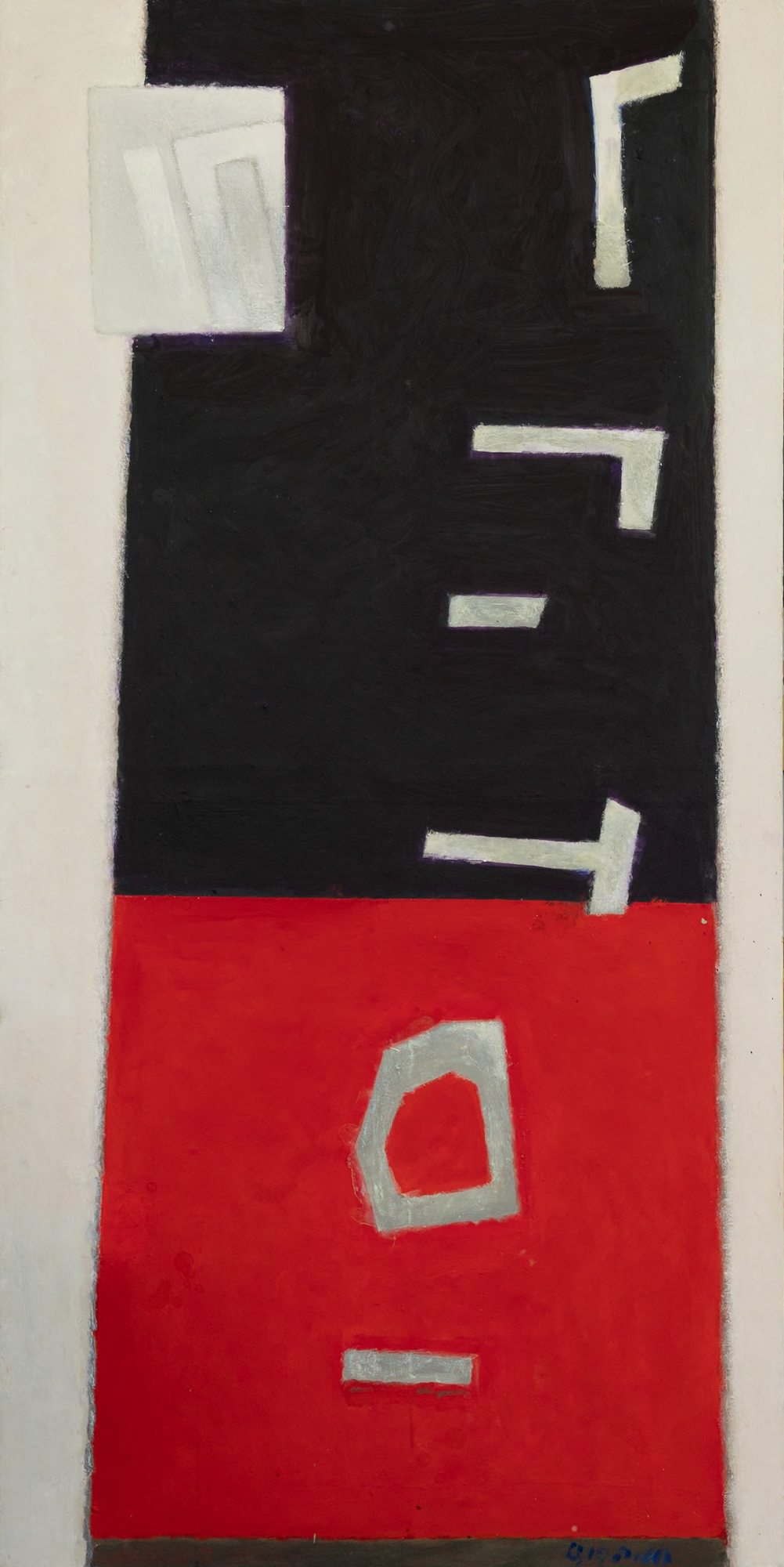 "Untitled", oil on canvas, 2023, 180x90 cm