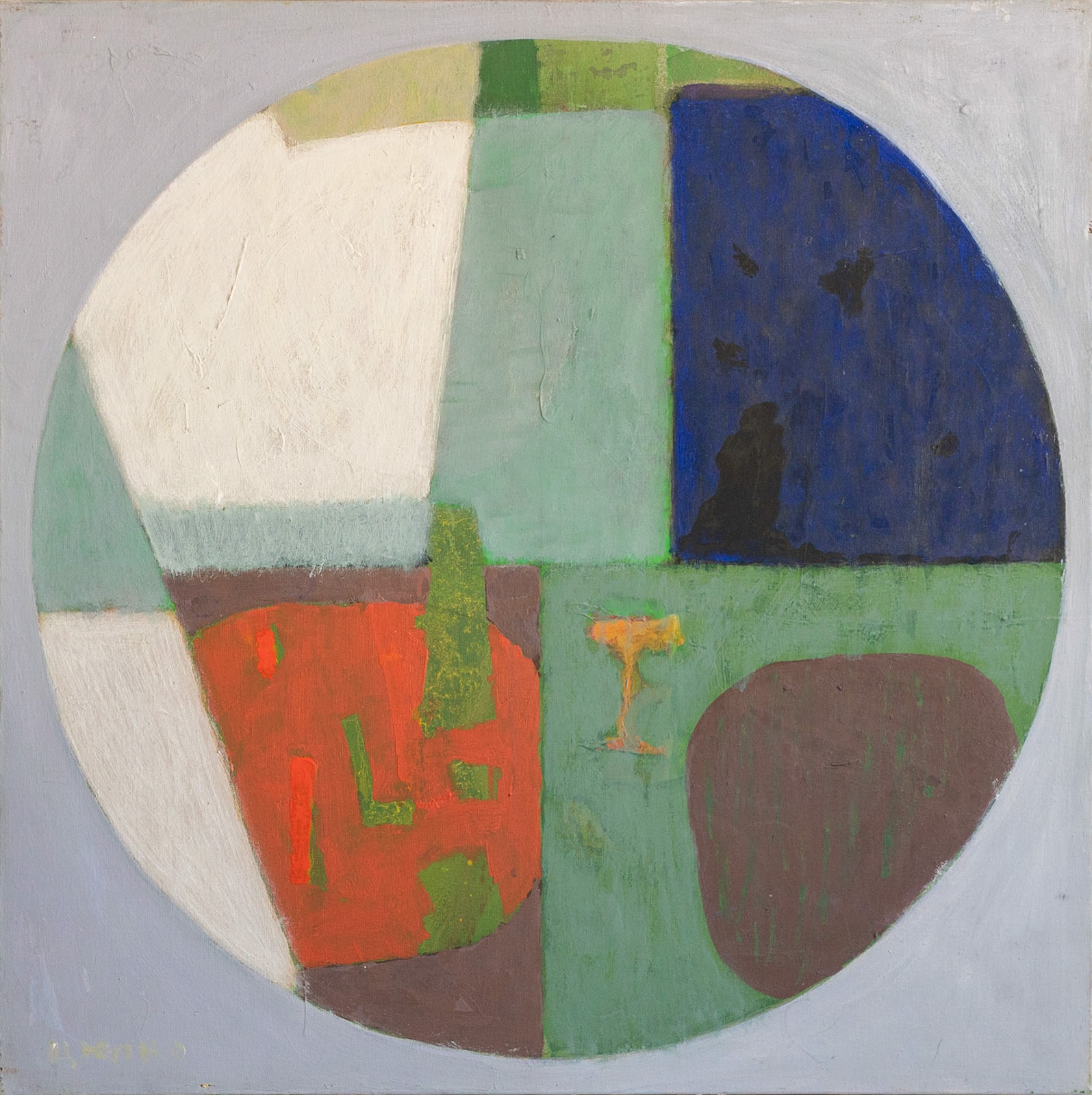 "Circle", mixed media on canvas, 2016, 80x80 cm