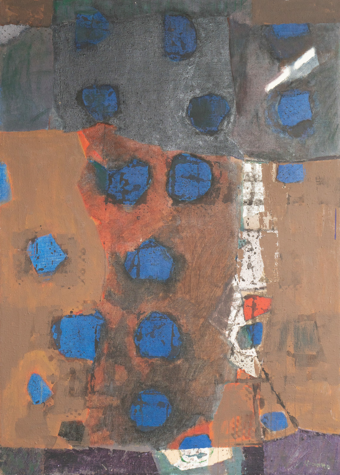 "Untitled 4", mixed media on canvas, 2006, 150x108 cm