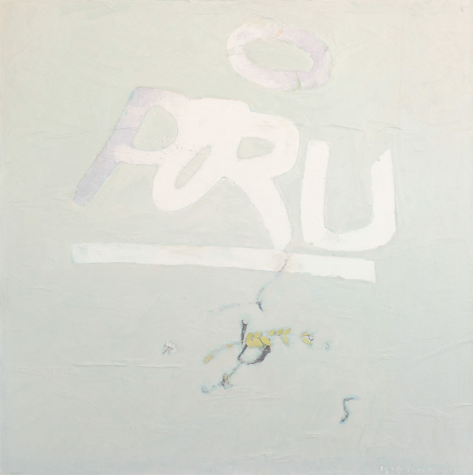 "Untitled 14", acrylic on canvas, 2021, 110x110 cm