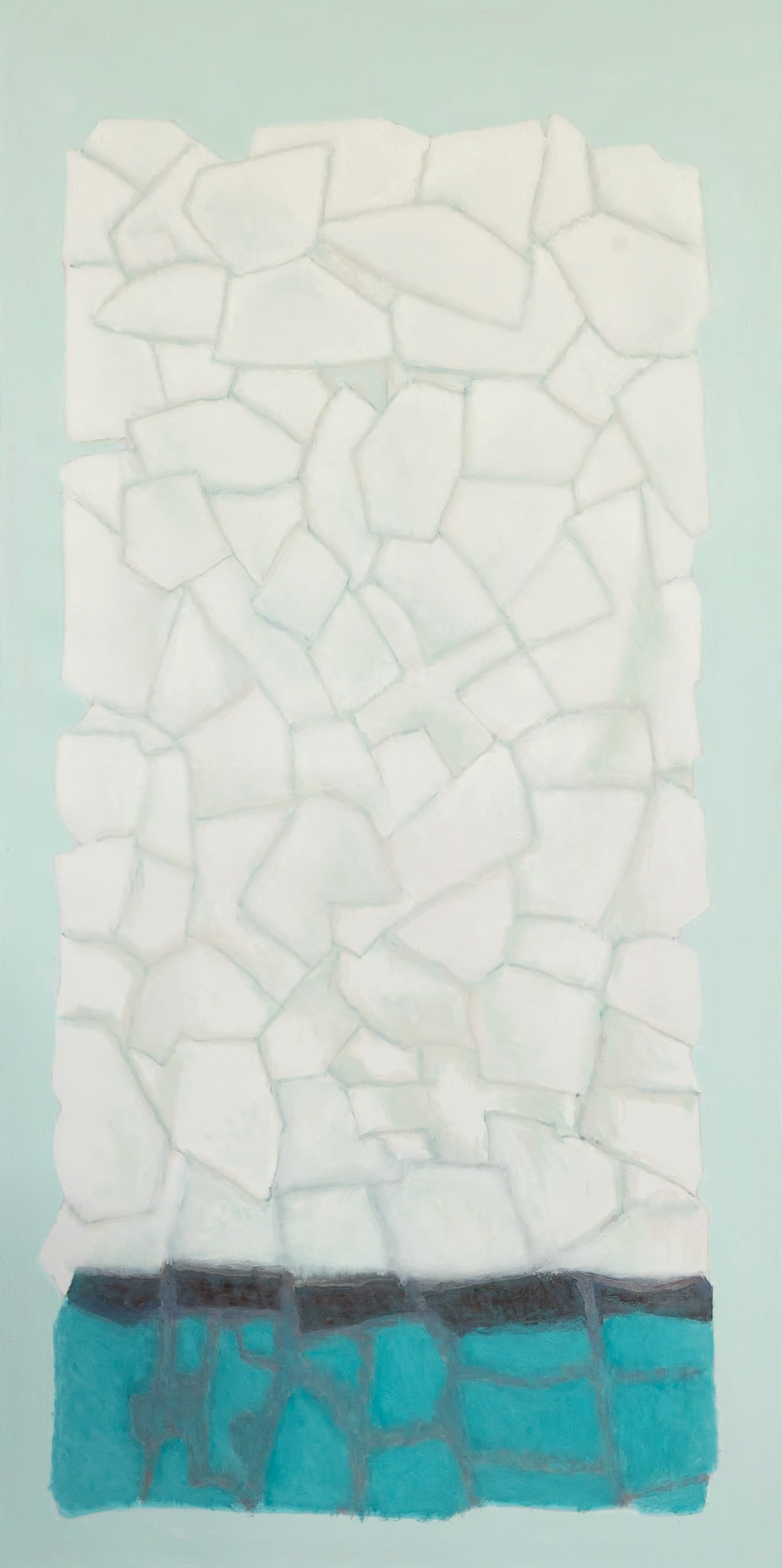 "Untitled", oil on canvas, 2023, 180x90 cm