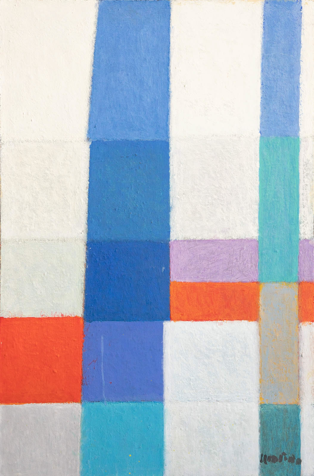 "Untitled", acrylic on canvas, 2003, 87x58 cm