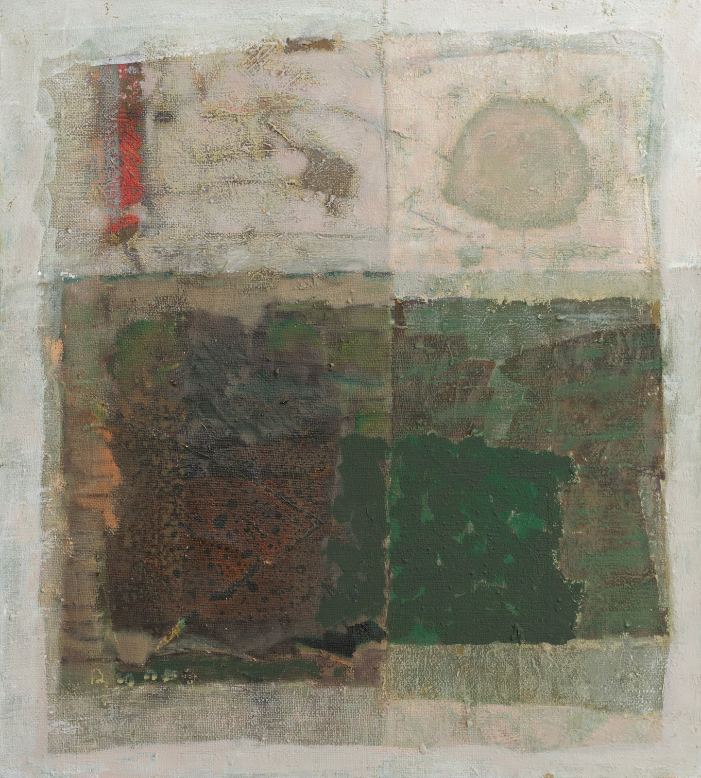 "Fields 4", mixed media on canvas, 2012, 63x57 cm