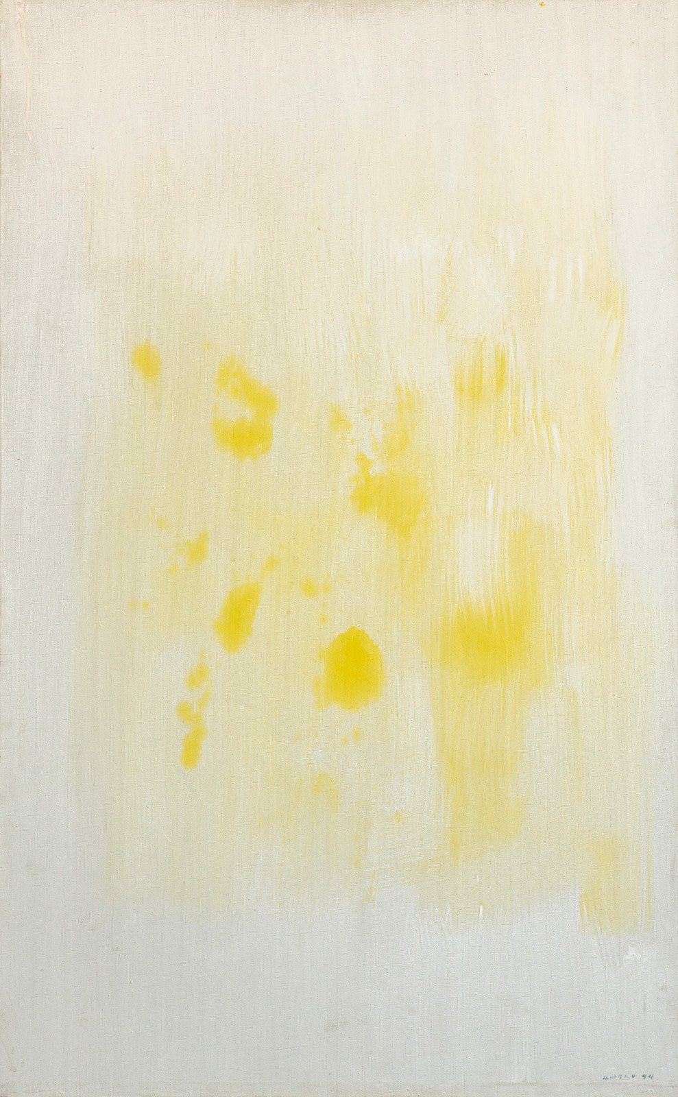 "Silence", tempera on canvas, 1994, 141x88 cm