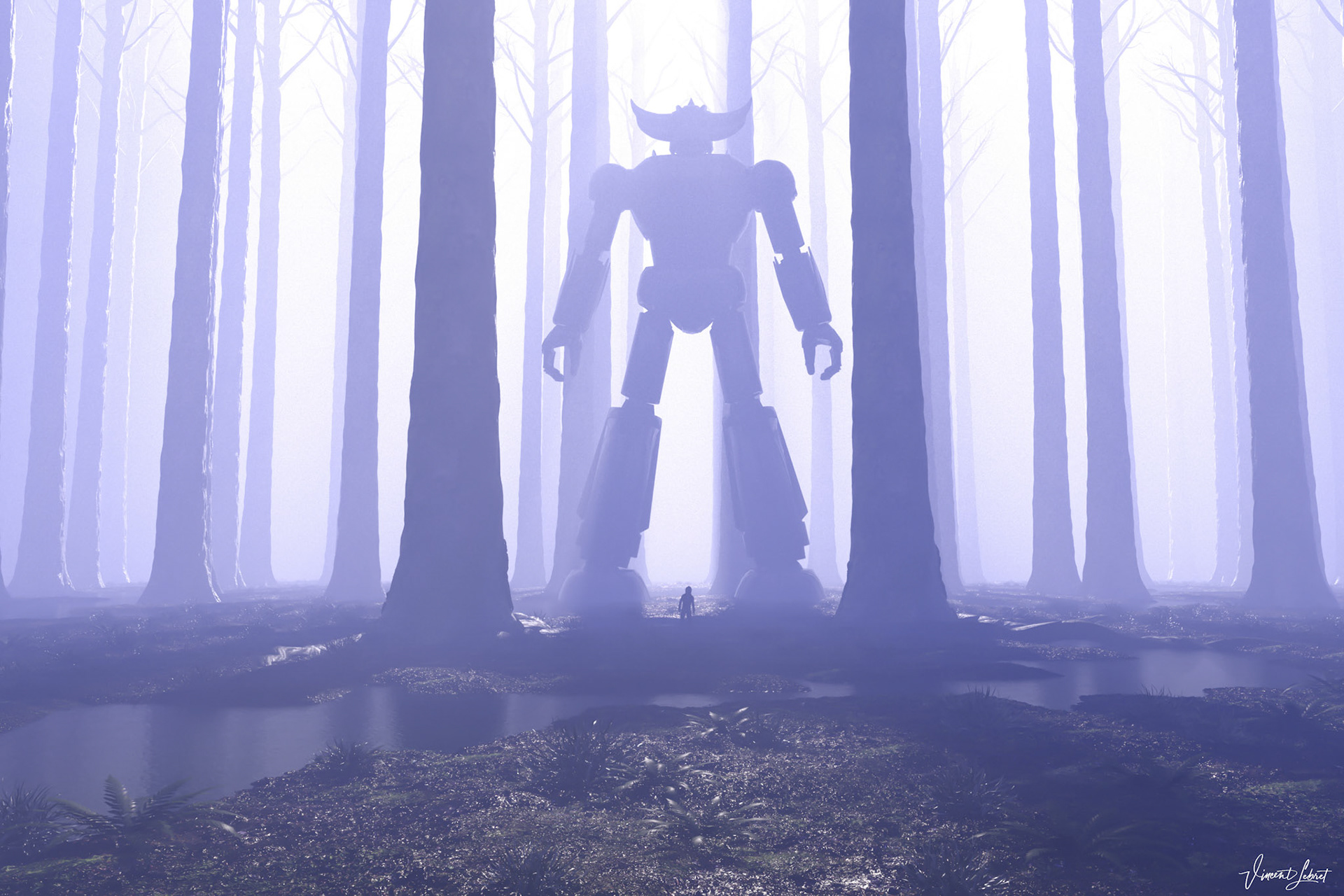 Grendizer dans la brume