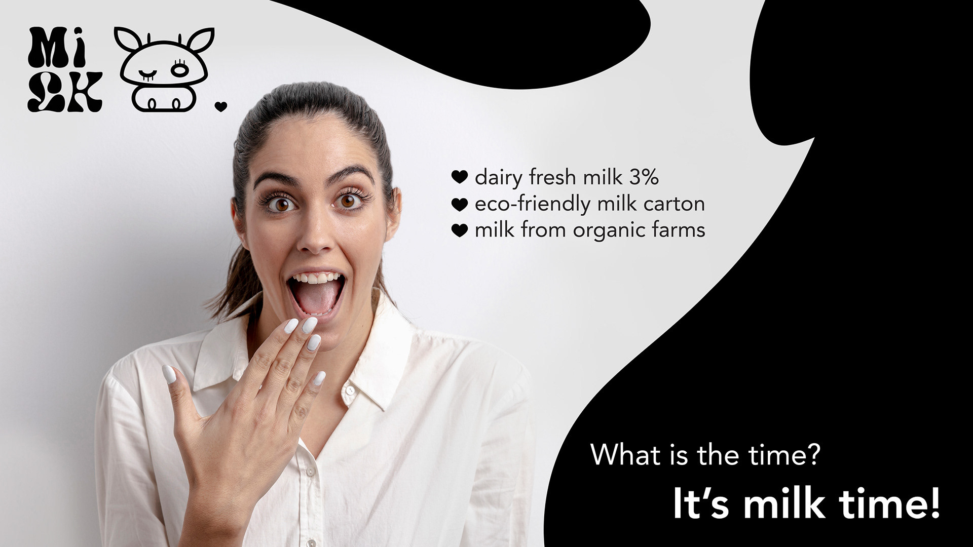 visual identification of the new milk brand