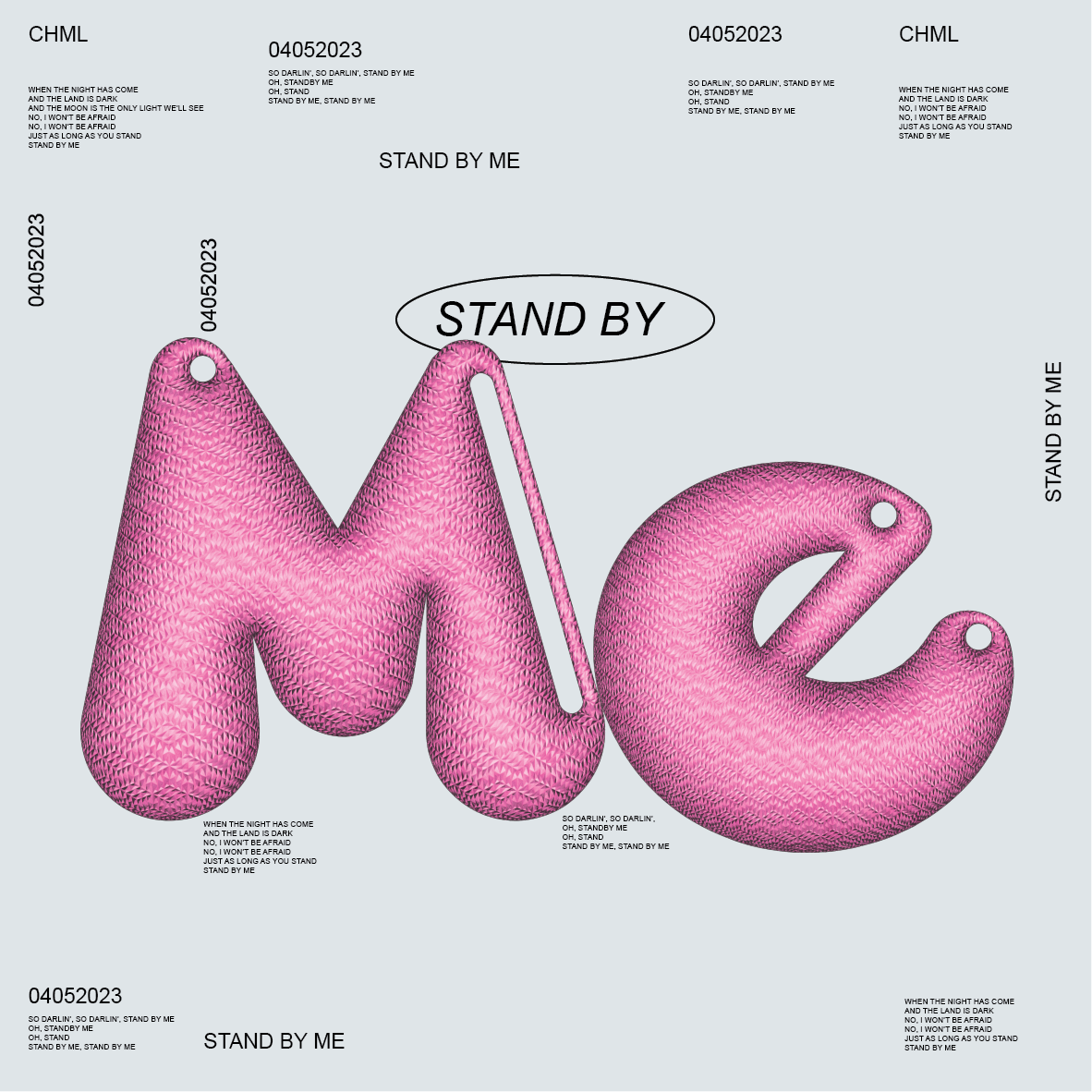 a poster combining 3d and 2d graphics