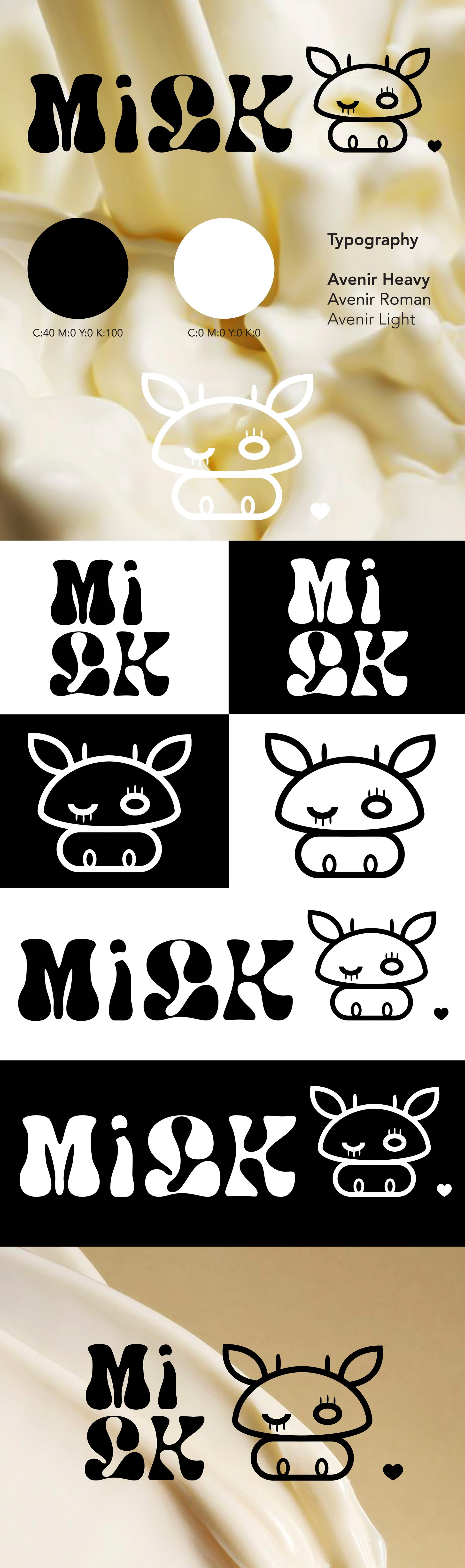 visual identification of the new milk brand