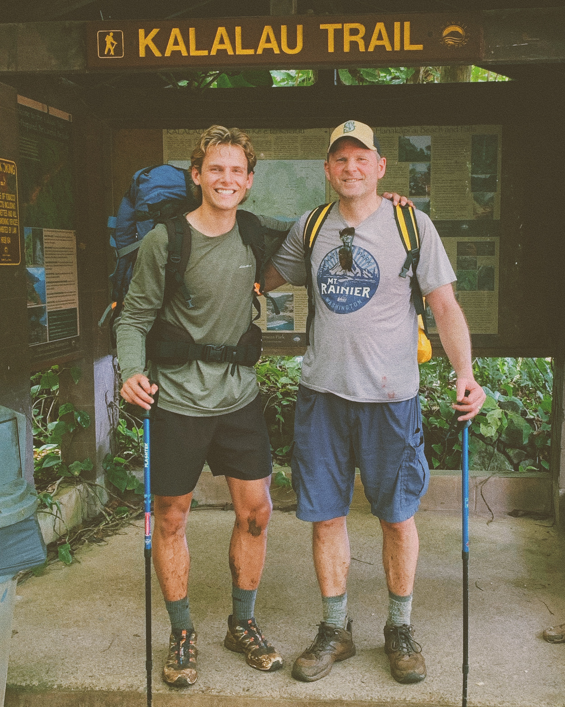 Completion of the Kalalau Trail, Kauai. April, 2022.