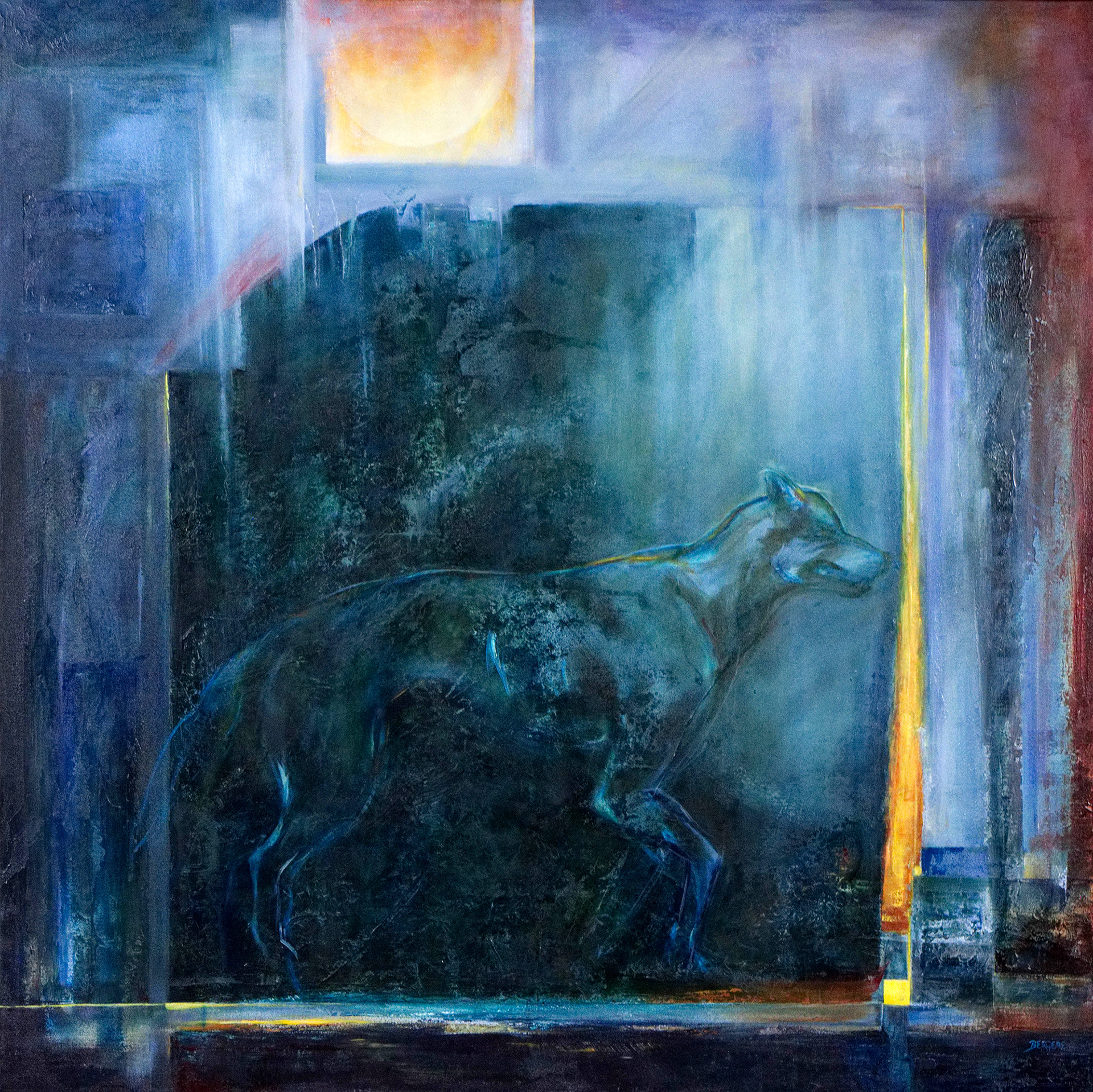 βͺ Ancient Wolf (Santahatanka) - 120x120cm