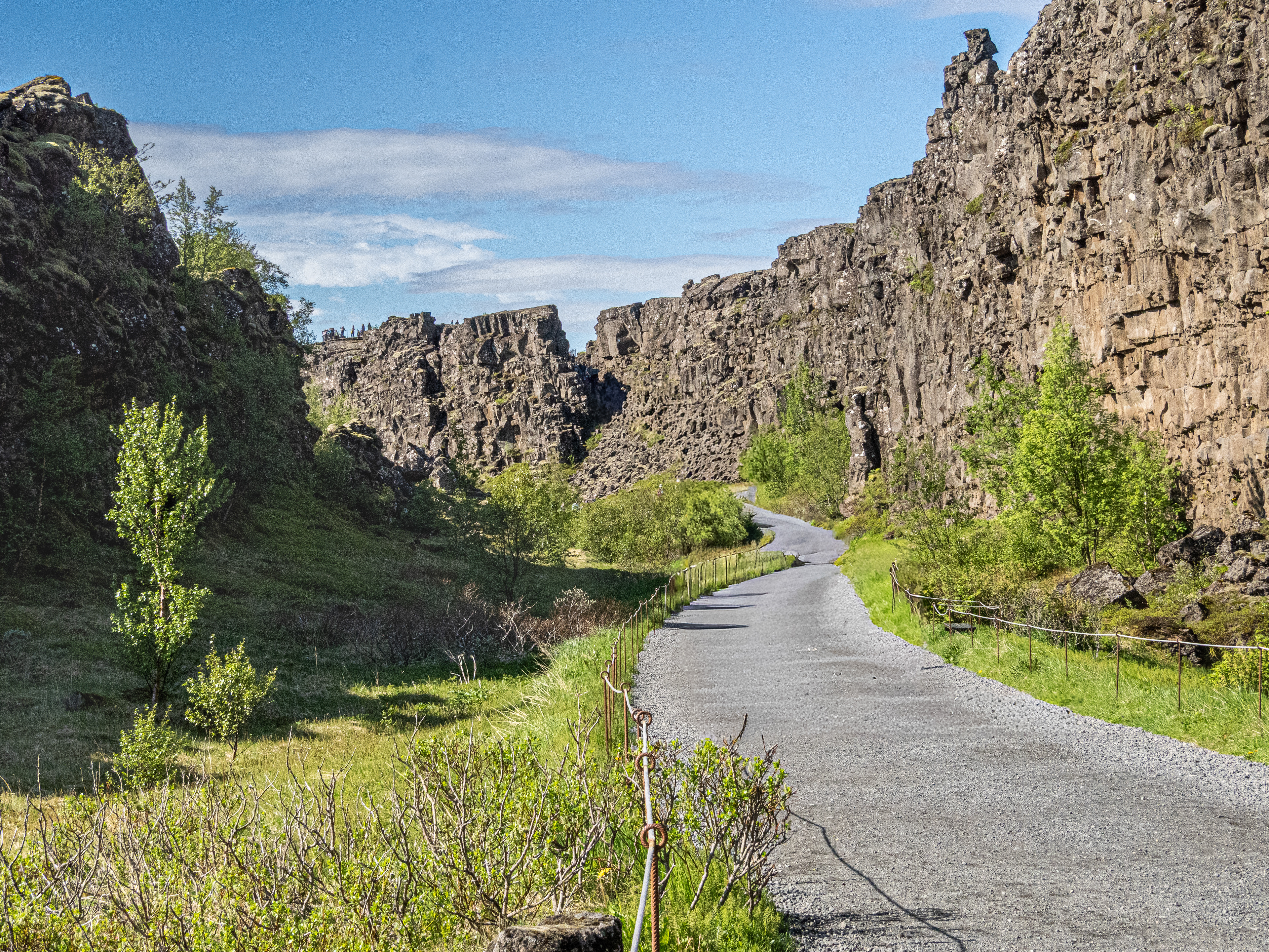 Between two continents