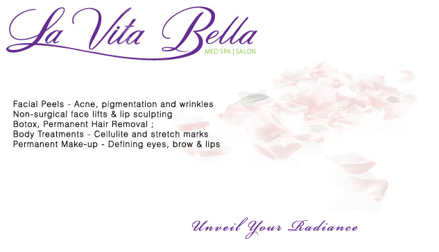 La Vita Bella Med Spa Services Menu
