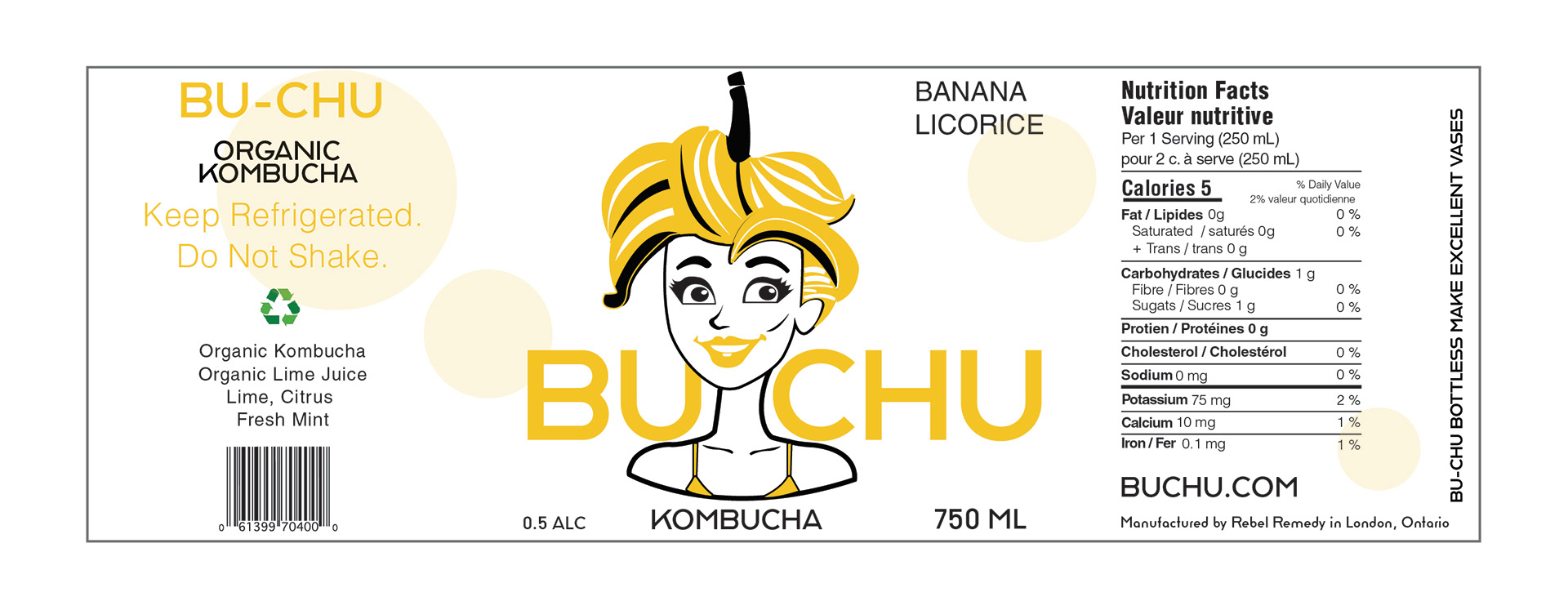 Banana Licorice Label