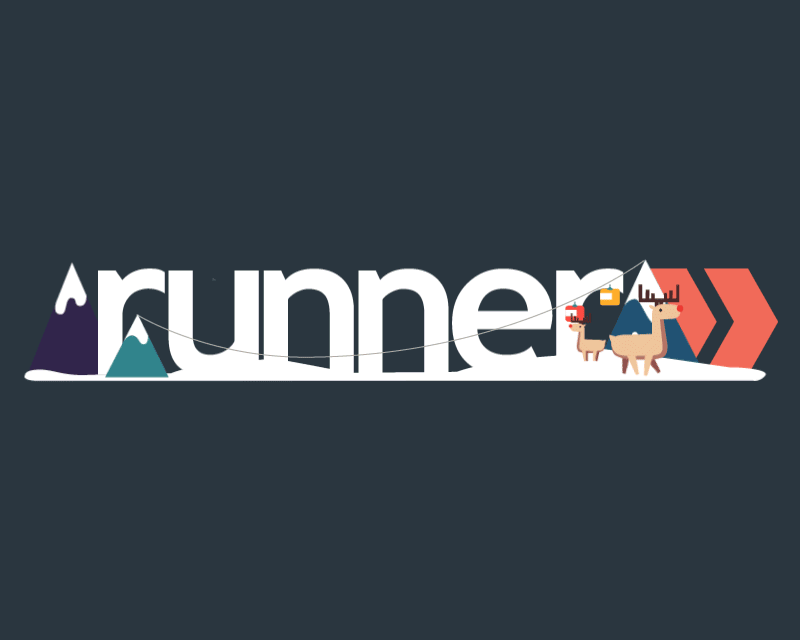 Runner's Winter Animated Logo