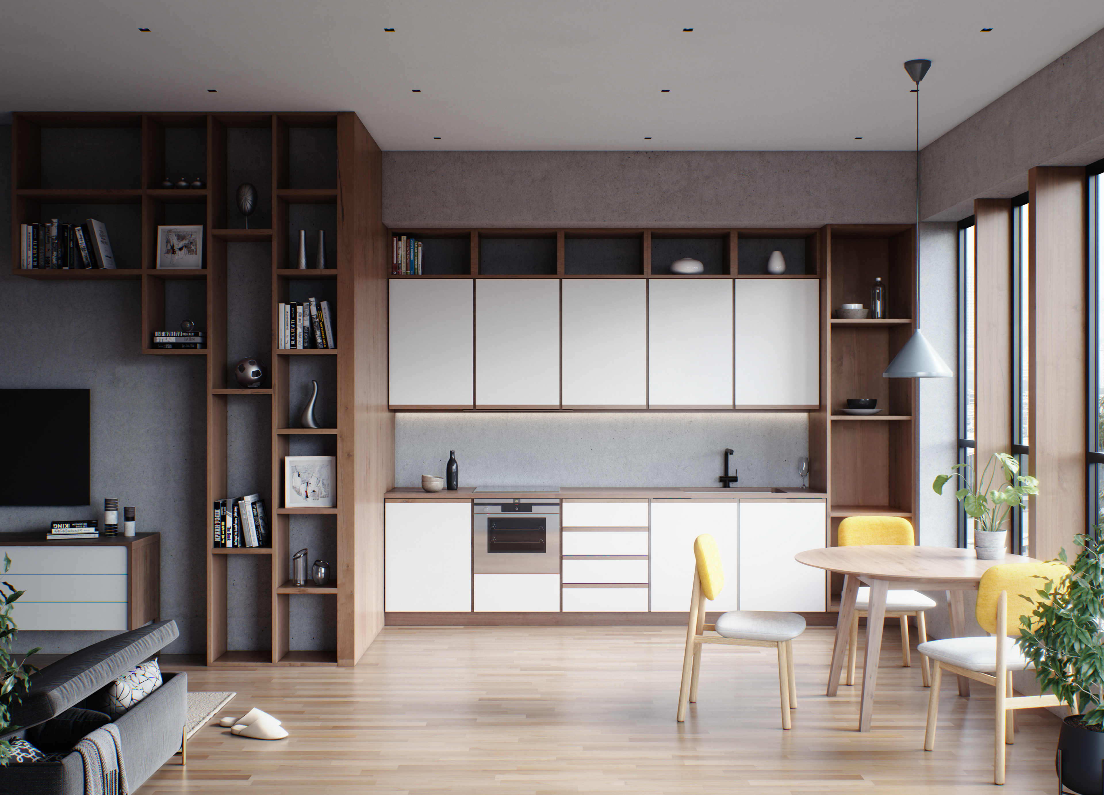 LIVINGROOM CONCEPT - AI+ARCHITECTURE