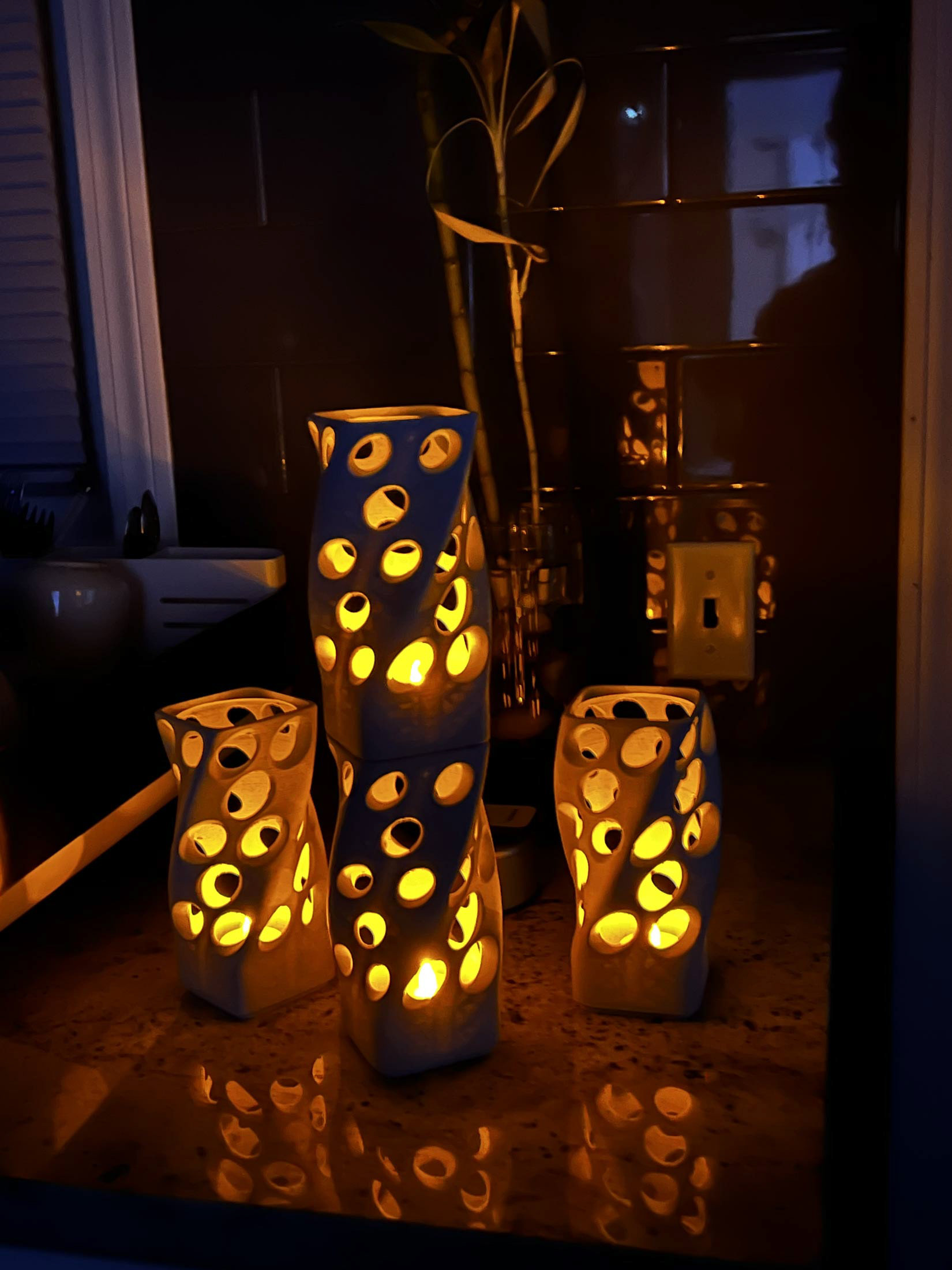 3D printed with LEDs