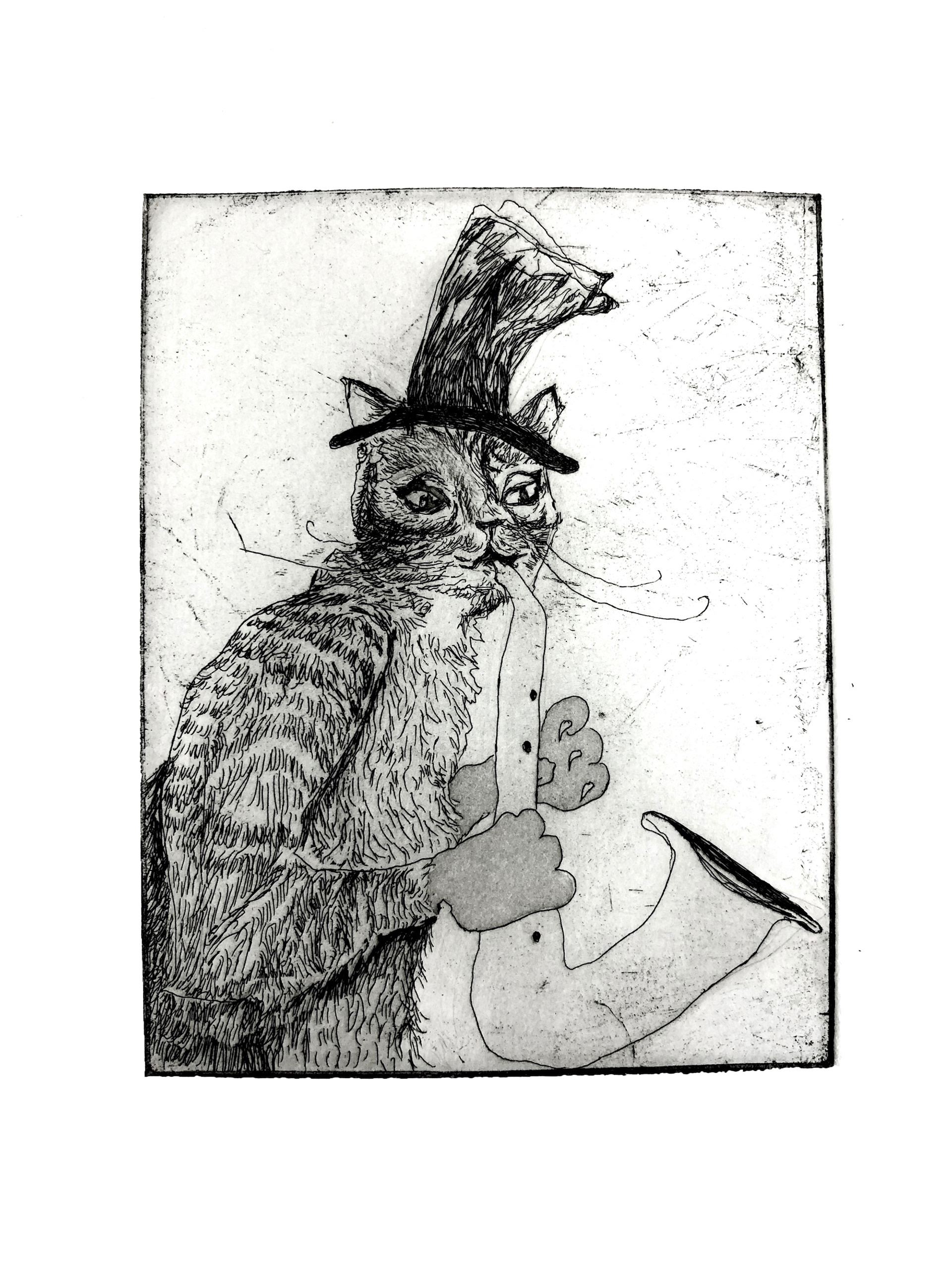 'Part I: playing the game' Hardground and Aquatint on paper 2019