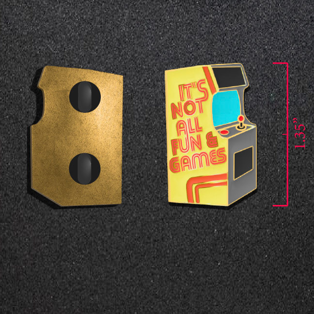 Enamel pin for Press Run designed + mock up in Illustrator