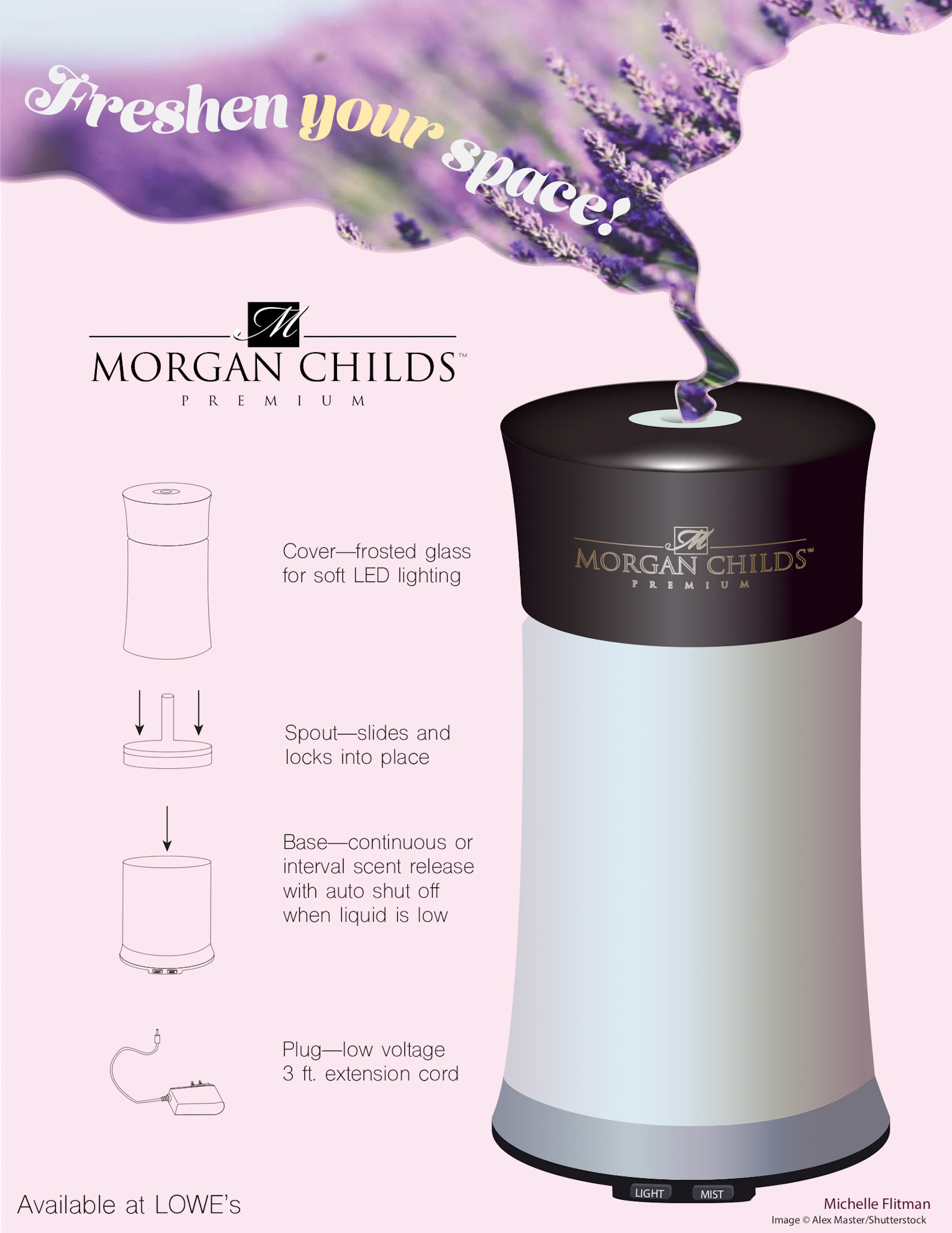 Product poster designed in Illustrator