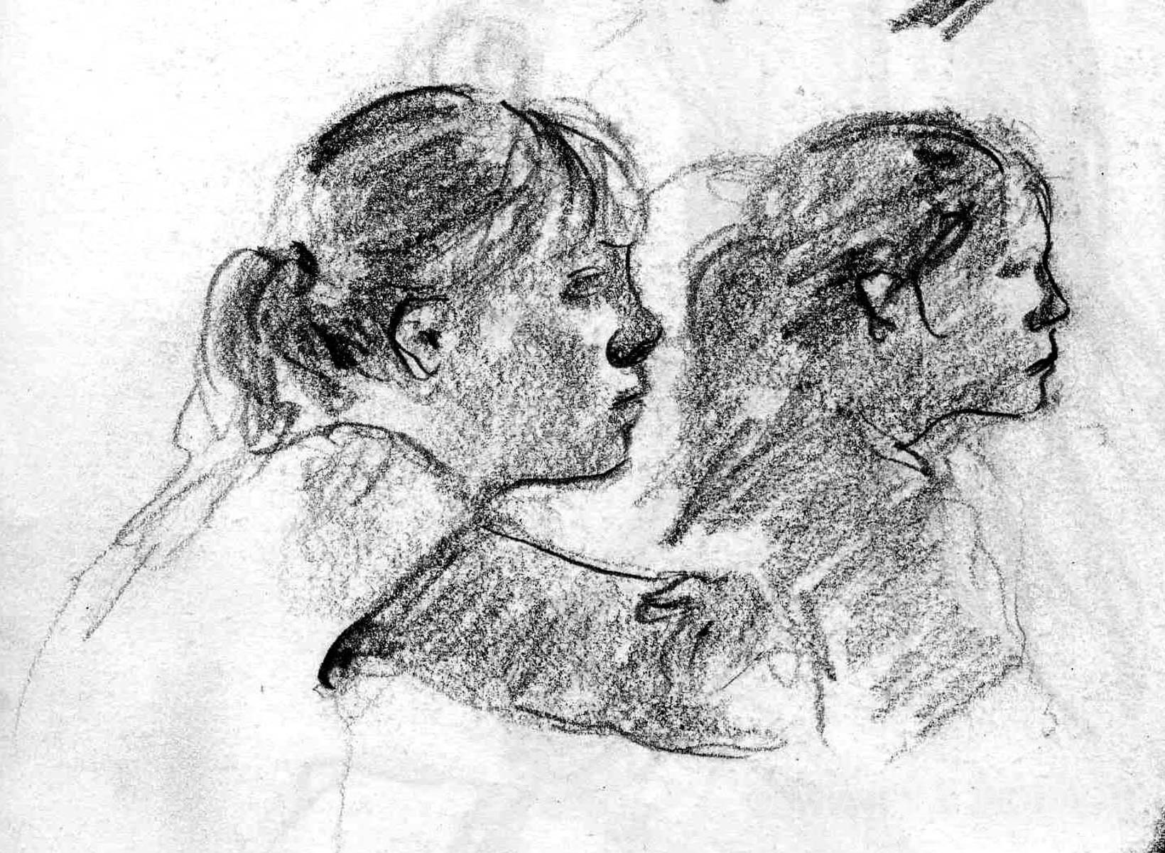 Sketch, Beclean orphanage, Romania